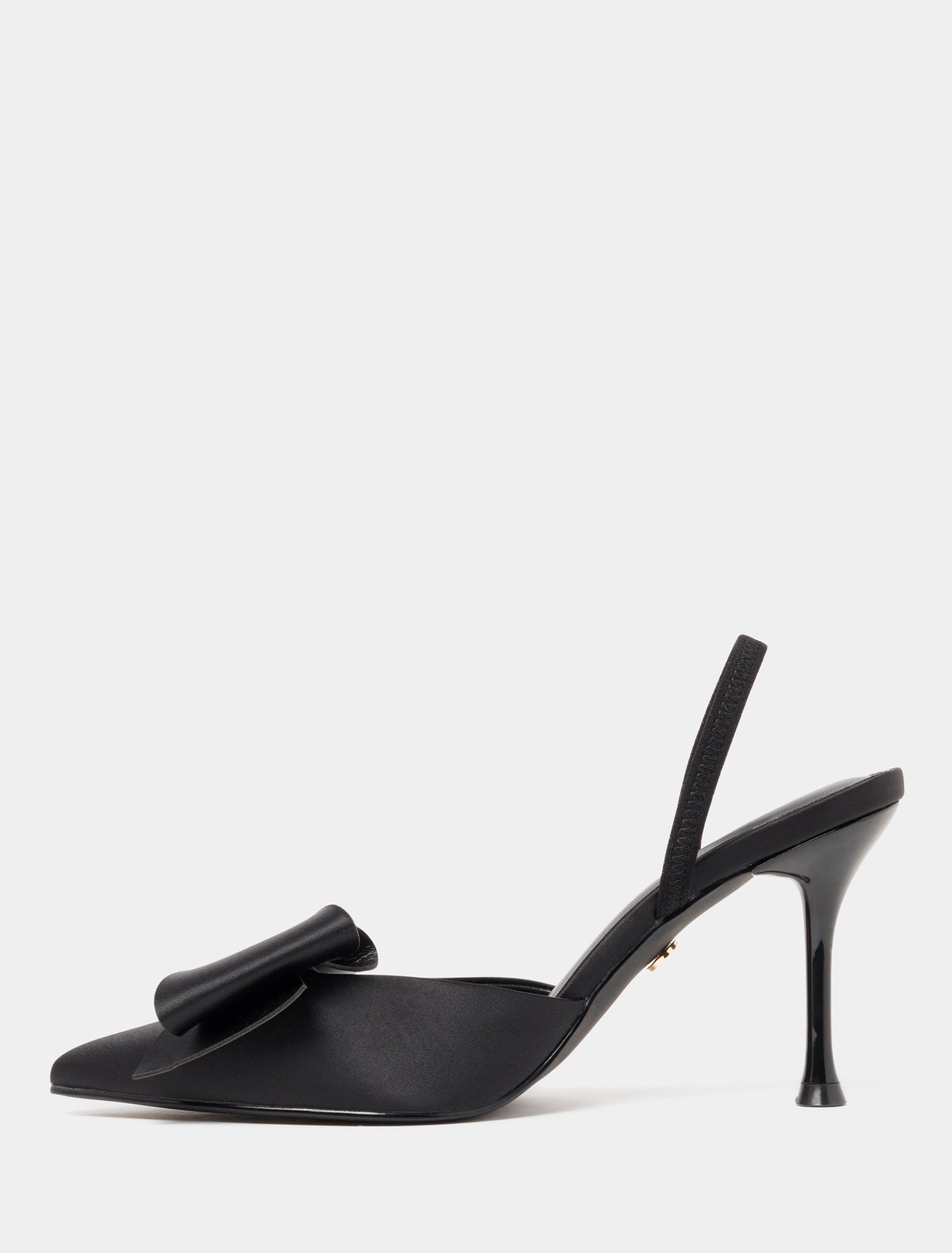 Jenna Bow Trim Slingback Shoe Black_mannequin