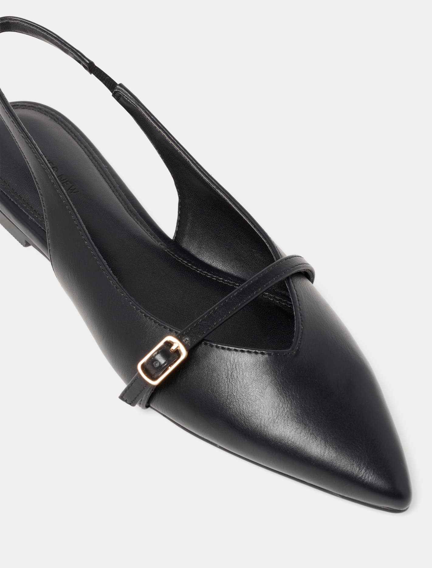 Ivy Flat Slingback Shoes Black_mannequin