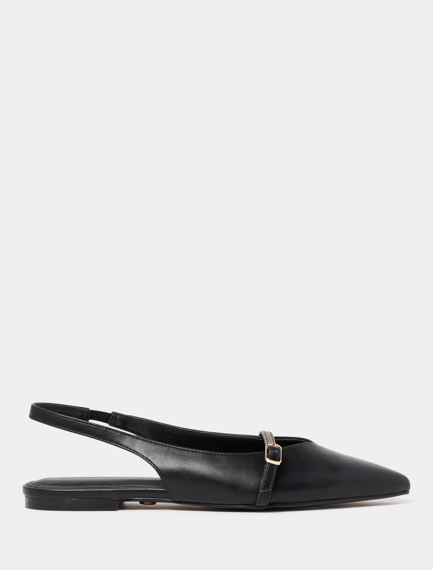 Ivy Flat Slingback Shoes Black_mannequin
