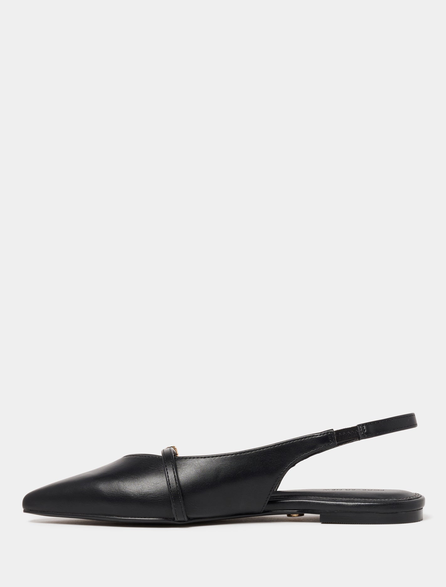 Ivy Flat Slingback Shoes Black_mannequin