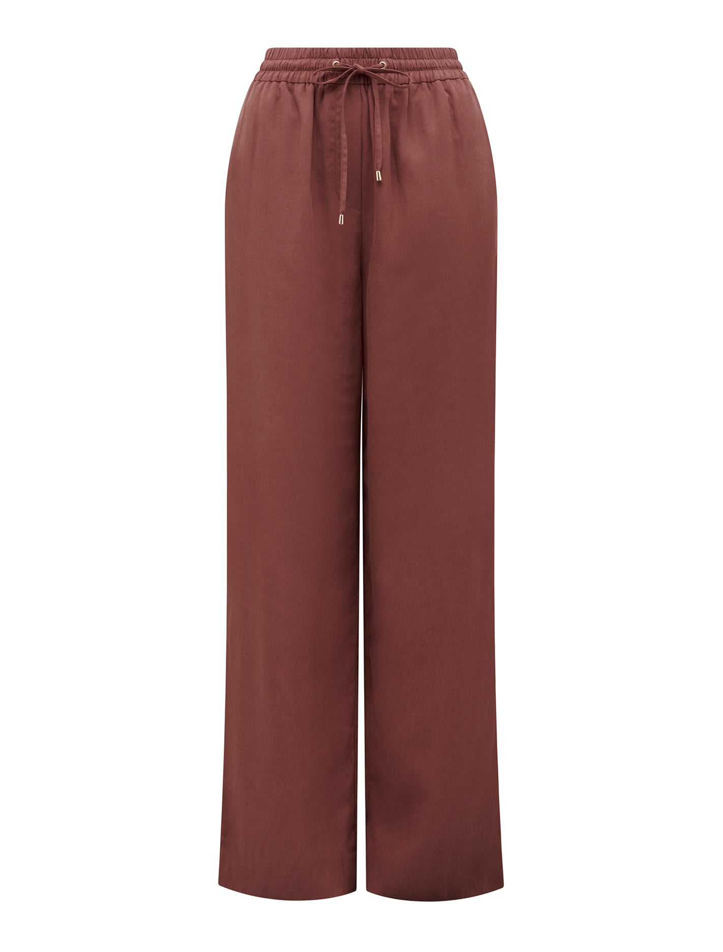 Erica Drawstring Straight Leg Pant Winery Co-ord_mannequin