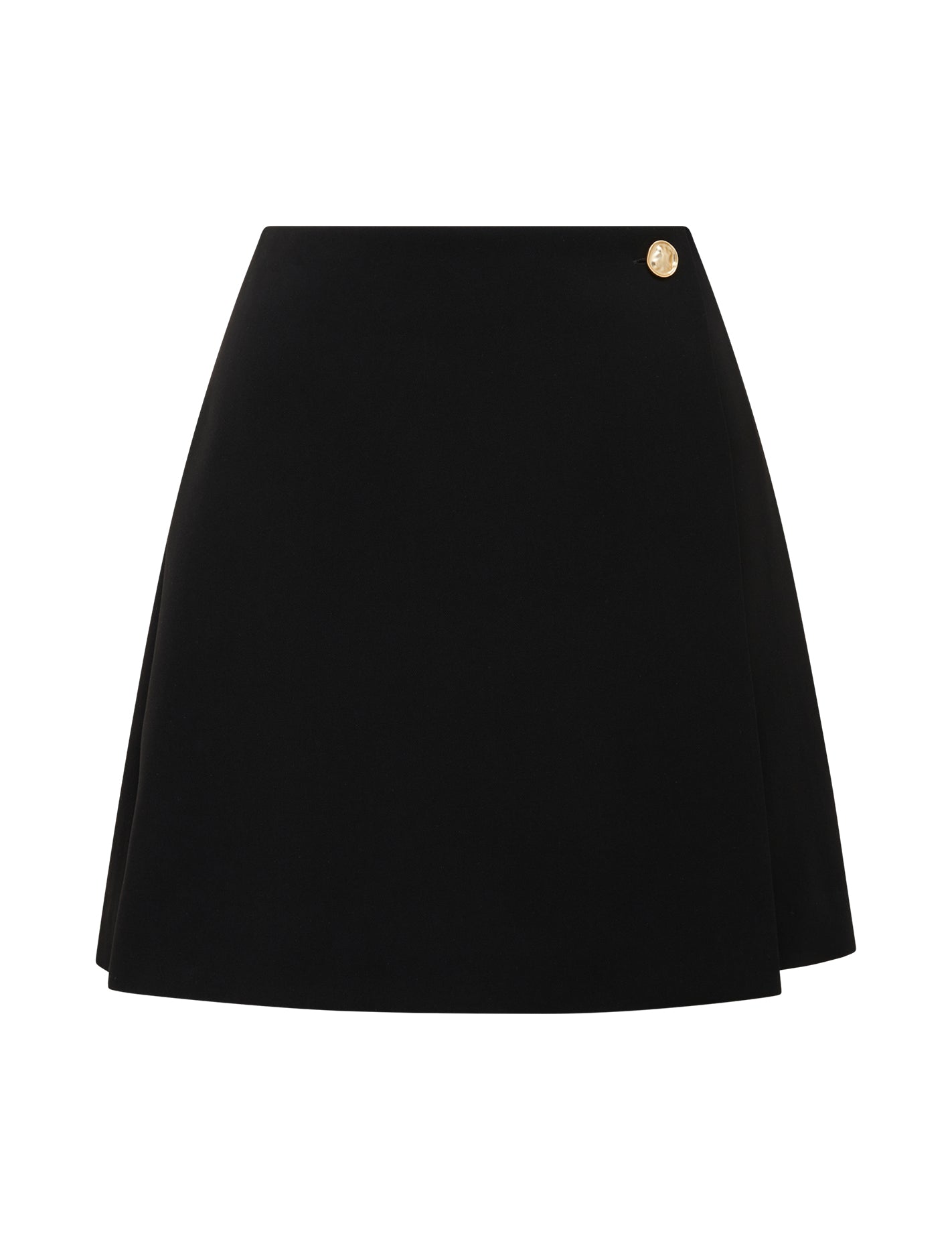 Ainsley Wrap Mini Skirt Black_mannequin