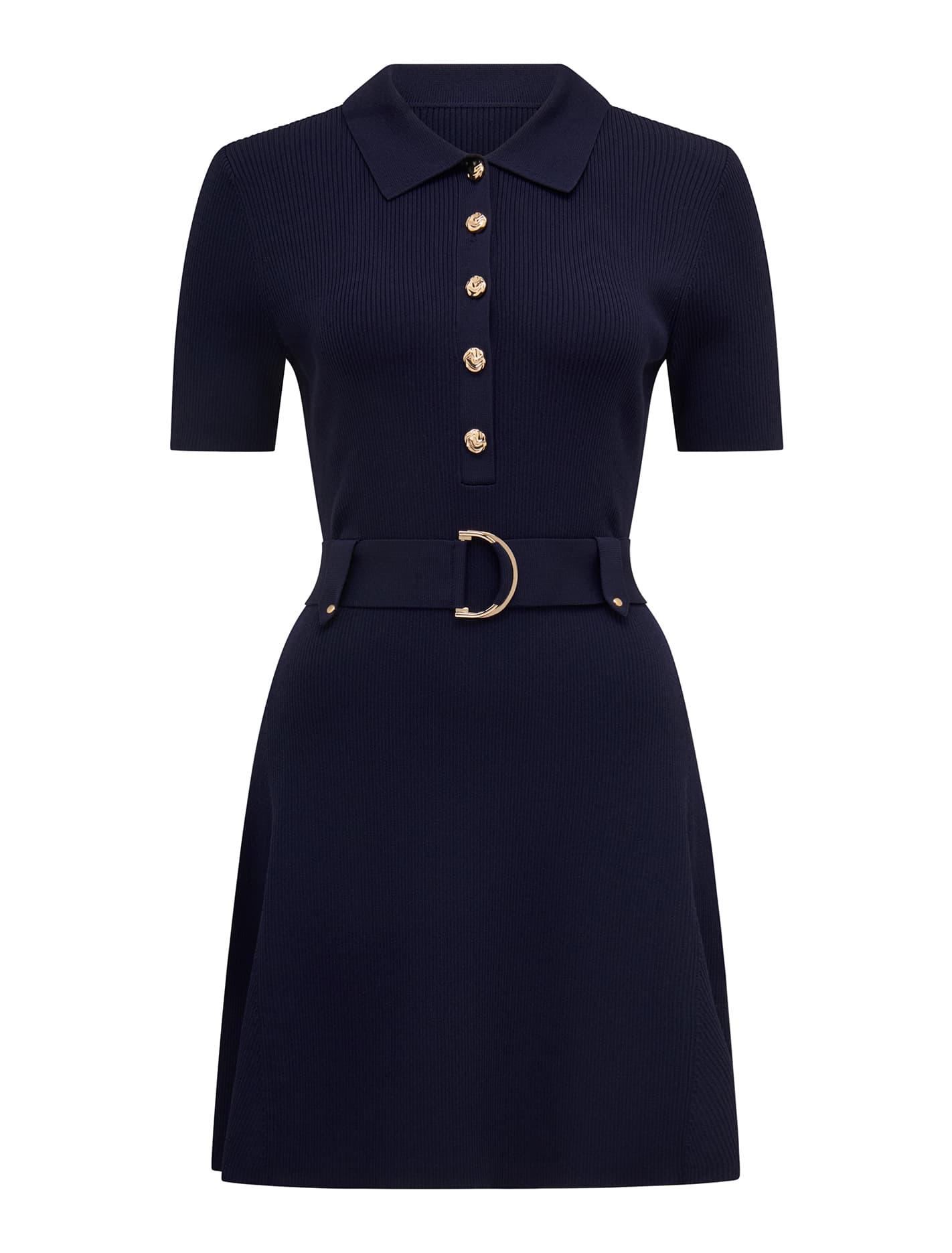 Lilah Utility Mini Dress Navy_mannequin