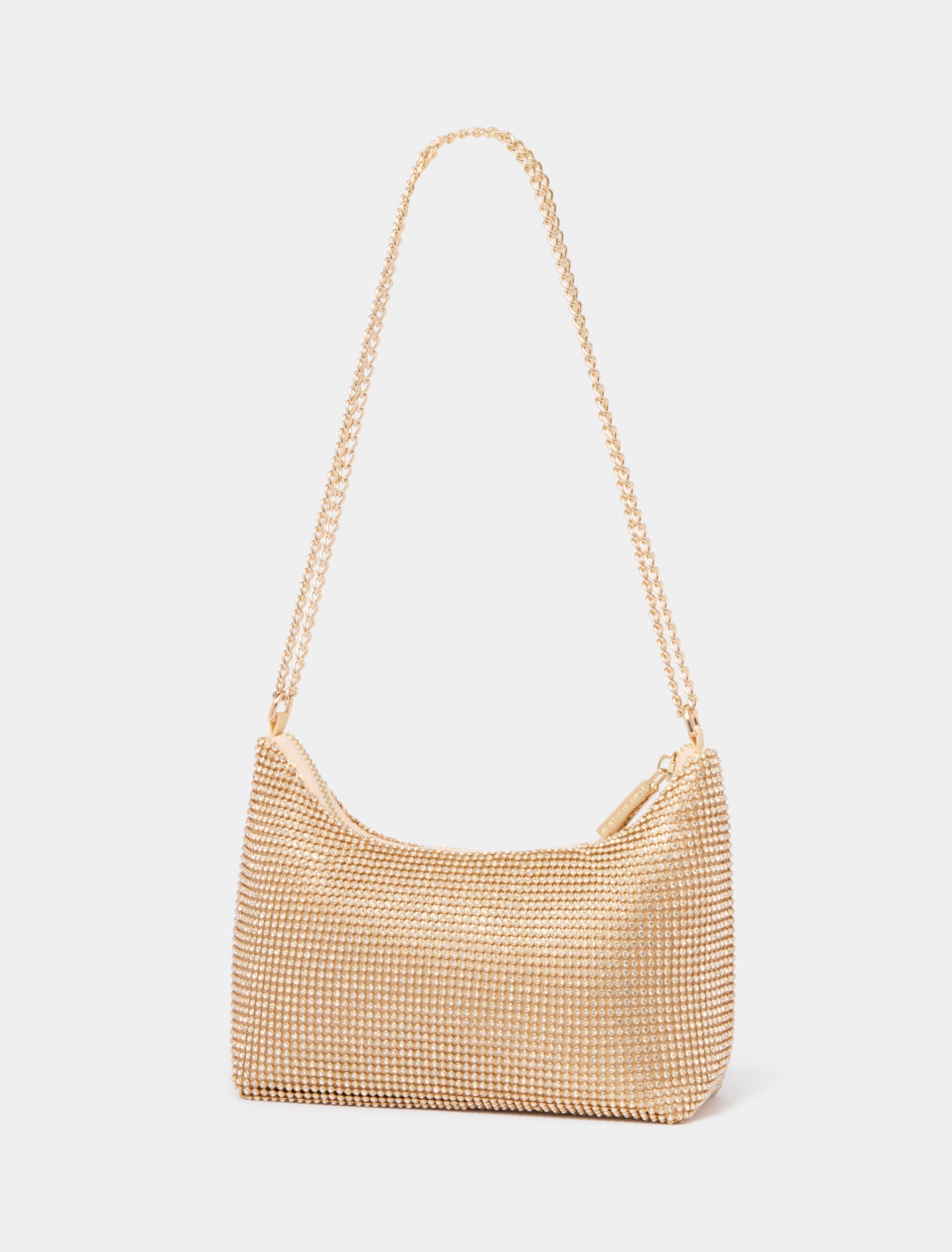 Paloma Curve Shoulder Bag Gold_mannequin