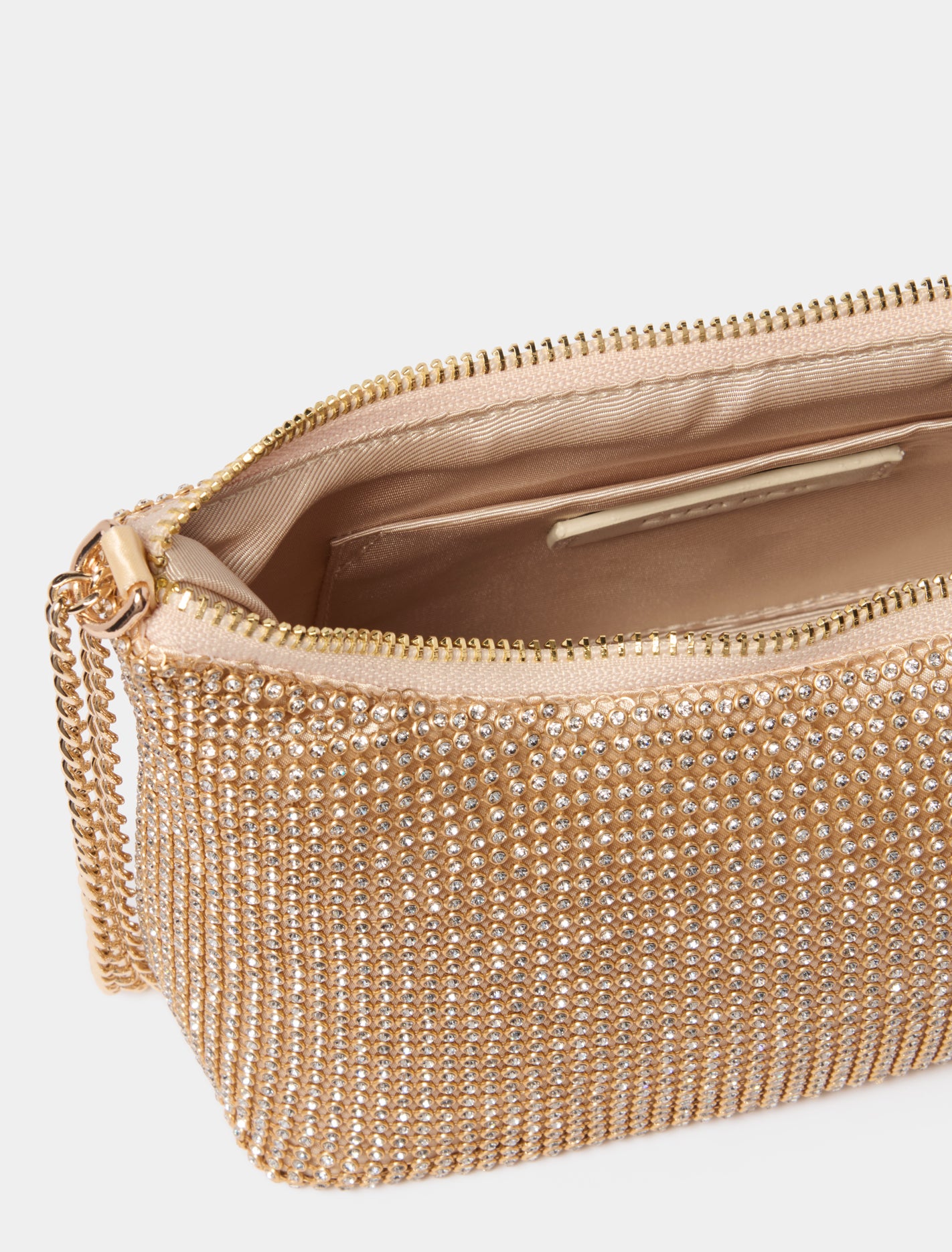 Paloma Curve Shoulder Bag Gold_mannequin