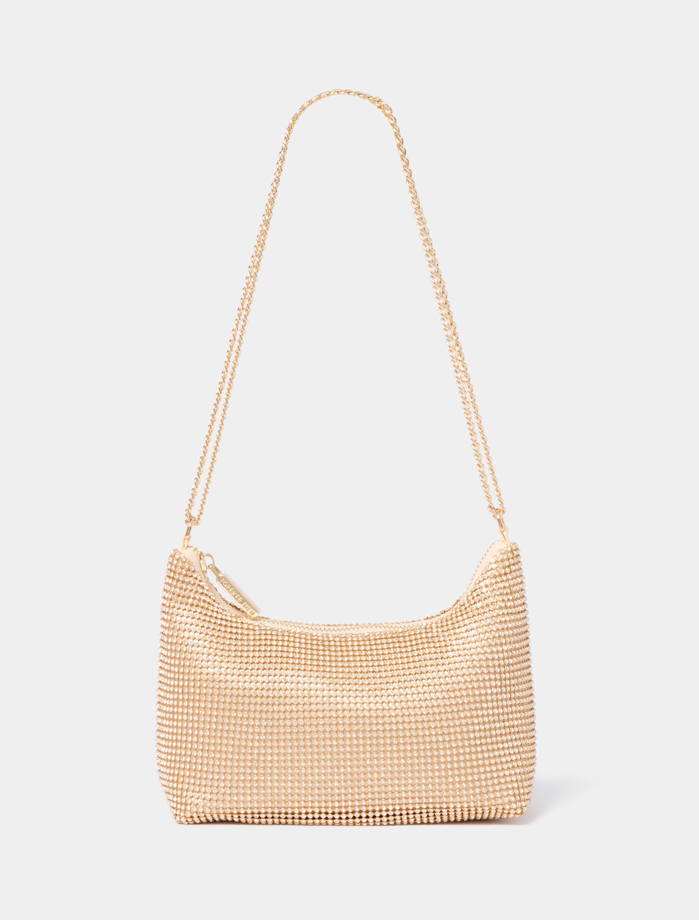 Paloma Curve Shoulder Bag Gold_mannequin