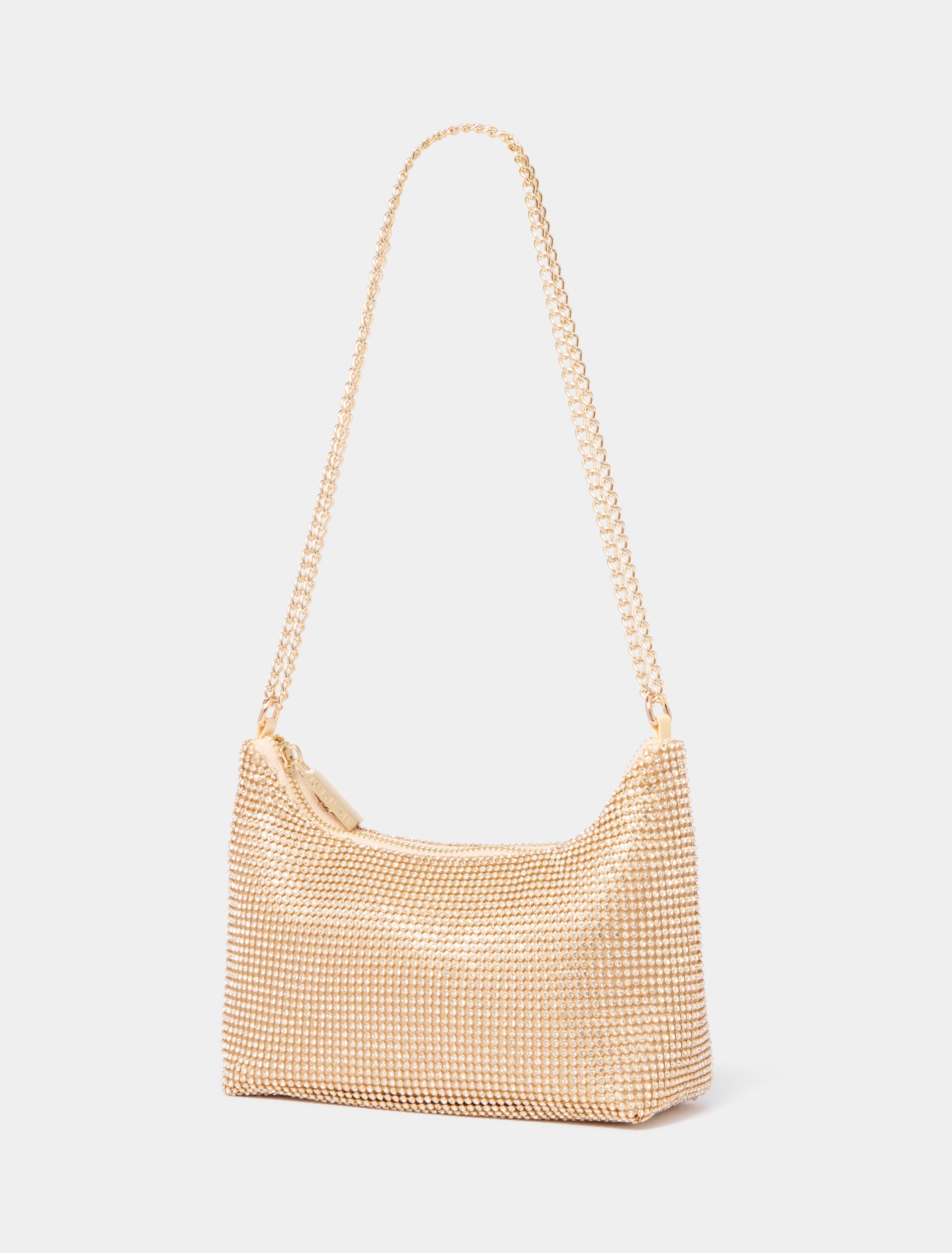 Paloma Curve Shoulder Bag Gold_mannequin