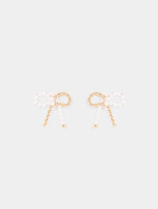 Nadia Pearl Earrings Pearl/Gold_mannequin