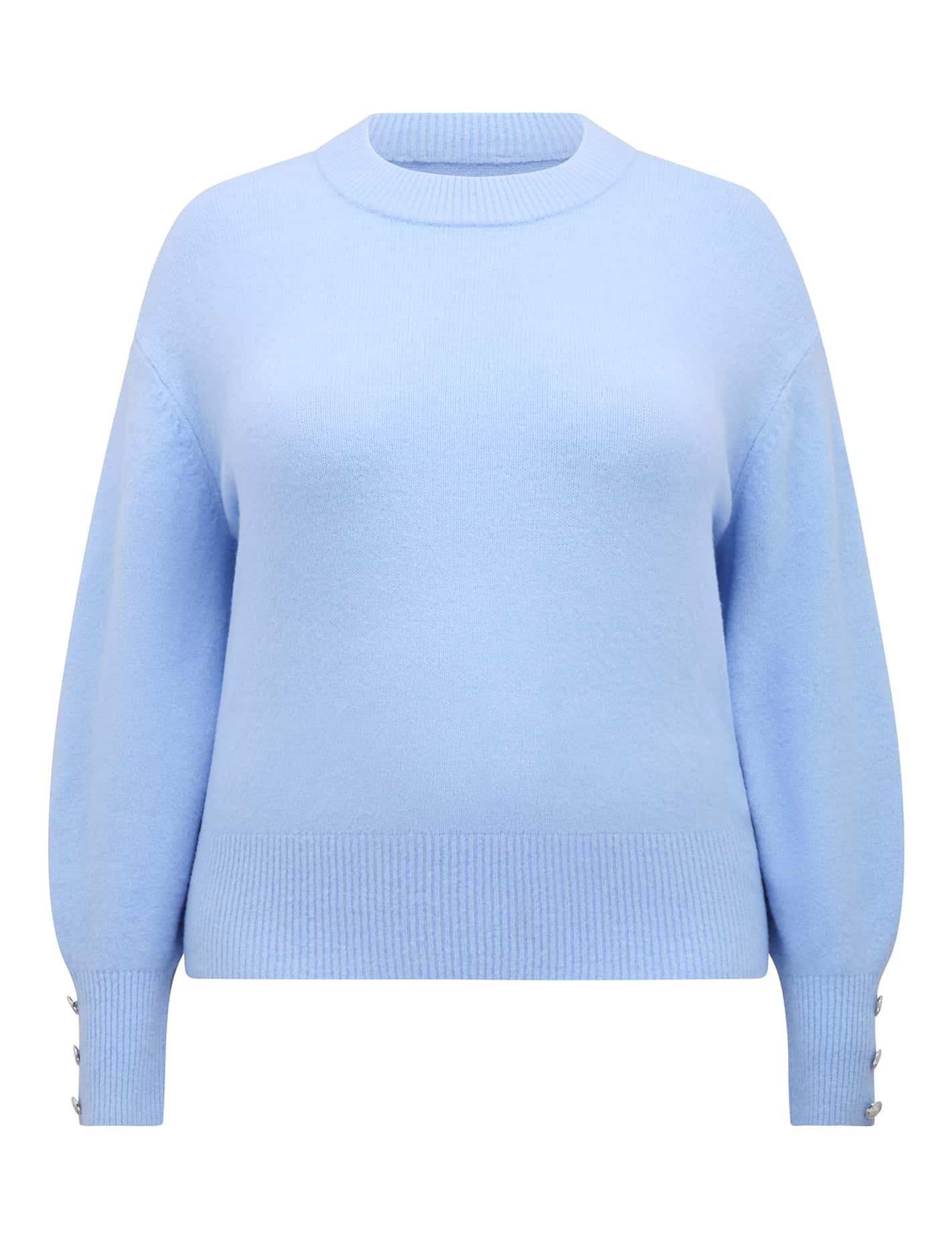 Millie Curve Crew Neck Jumper Dusty Blue_mannequin