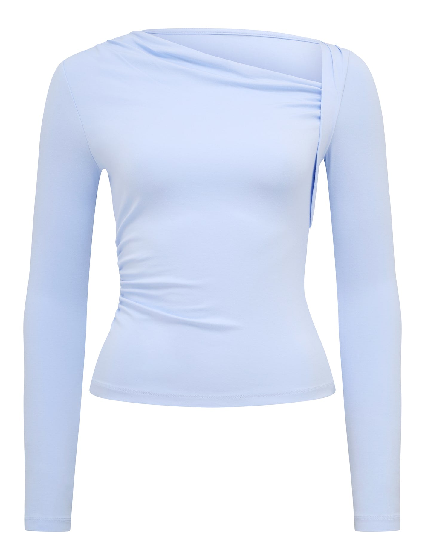 Roma Asymmetric Neck Top Cloud Blue_mannequin