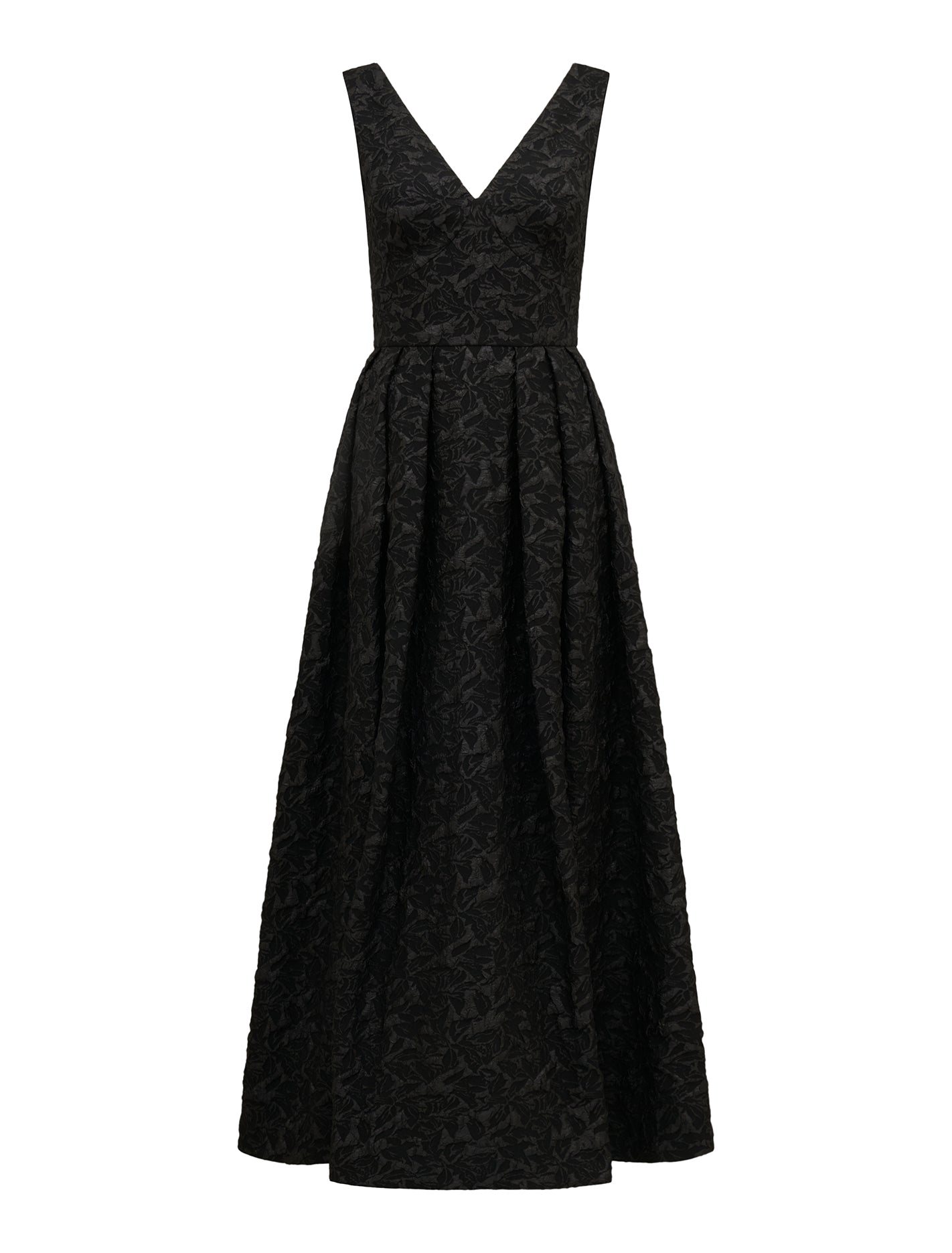 Tiffany Jacquard Maxi Dress Black_mannequin