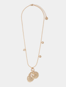 Signature Tasha Texture Necklace Gold_mannequin