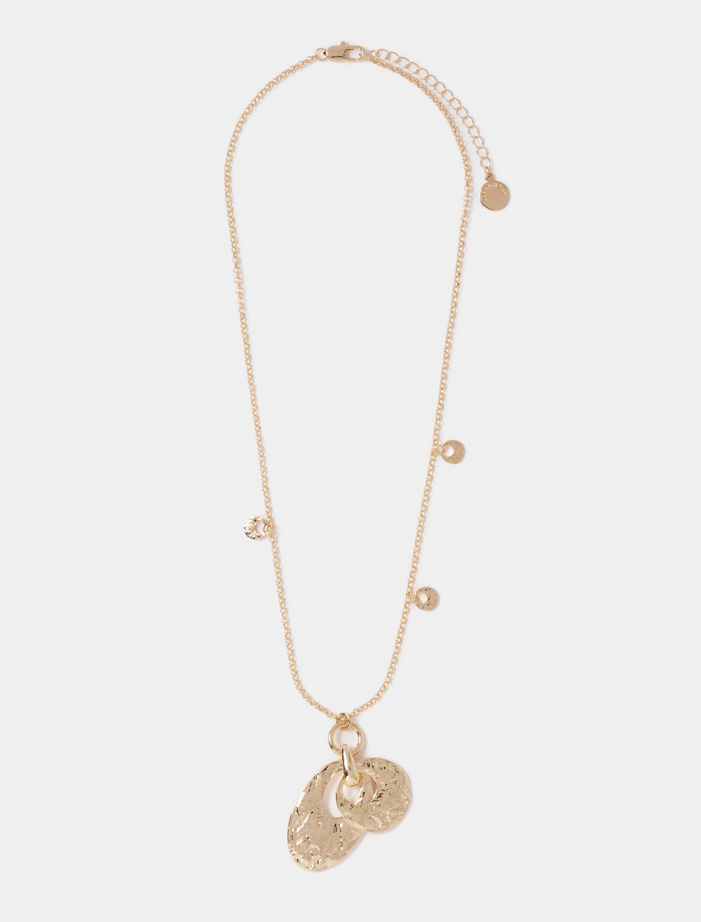 Signature Tasha Texture Necklace Gold_mannequin