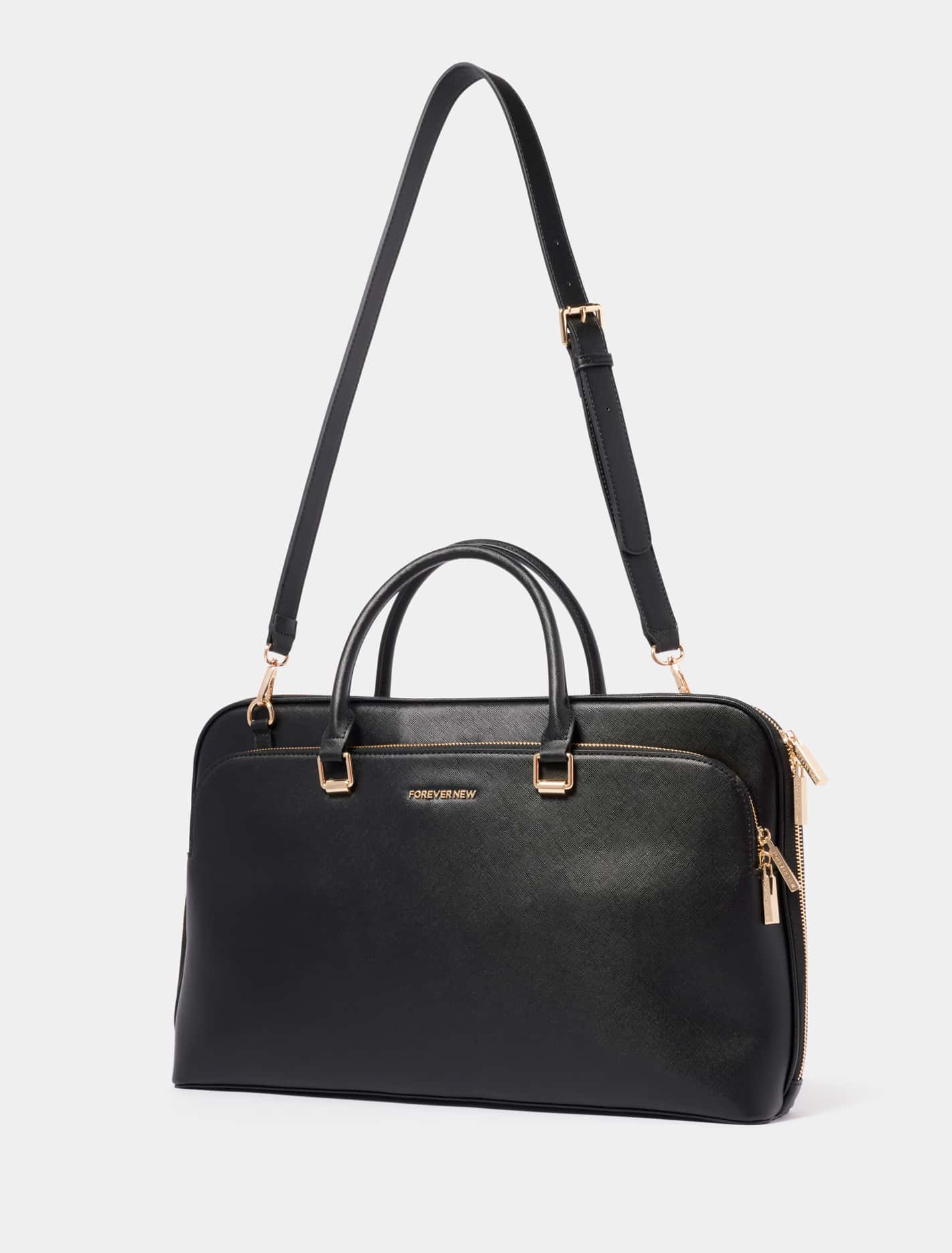 Anita Slimline Laptop Bag Black_mannequin