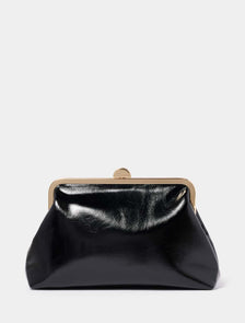 Chloe Curve Frame Clutch Black_mannequin