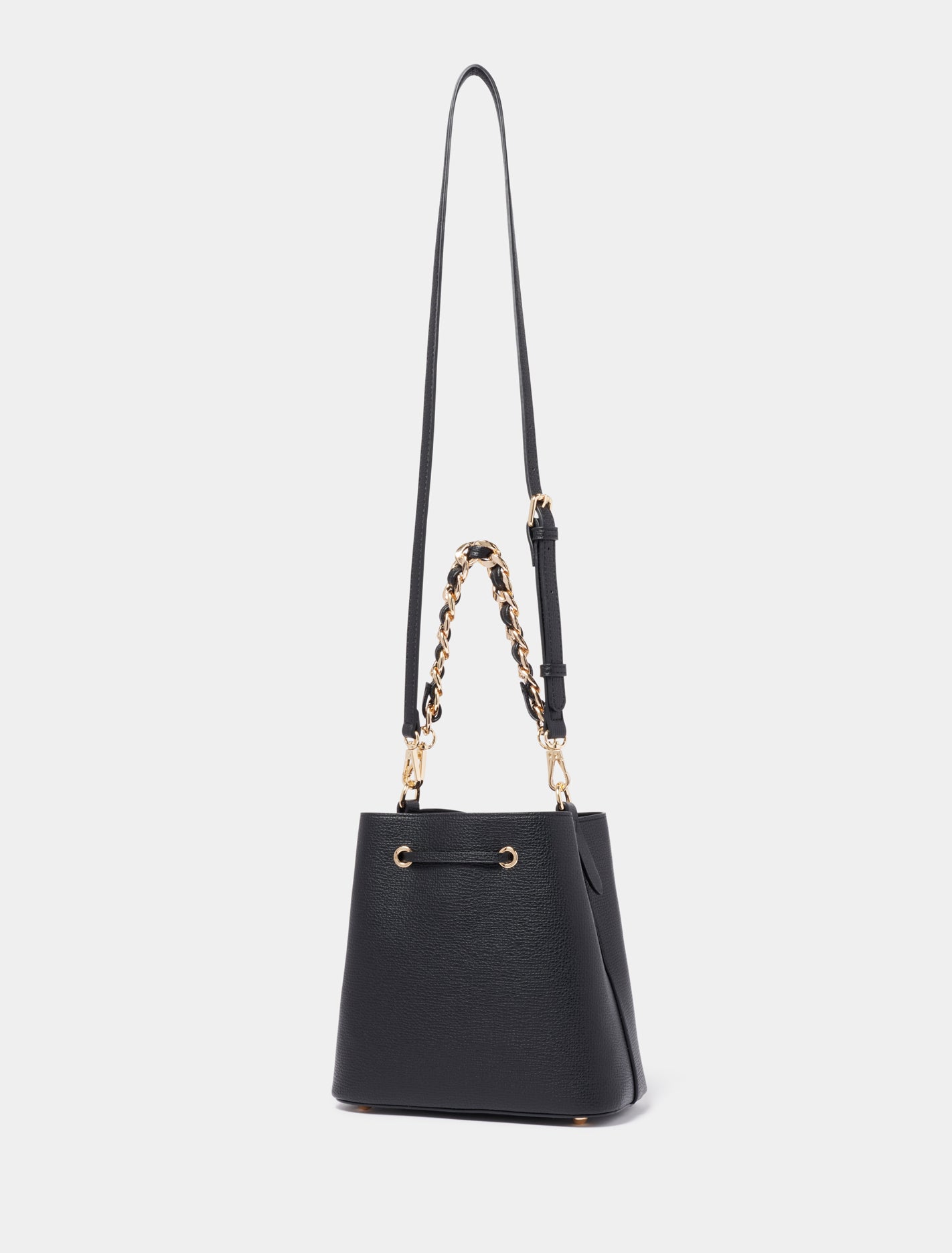 Sawyer Small Bucket Bag Black_mannequin