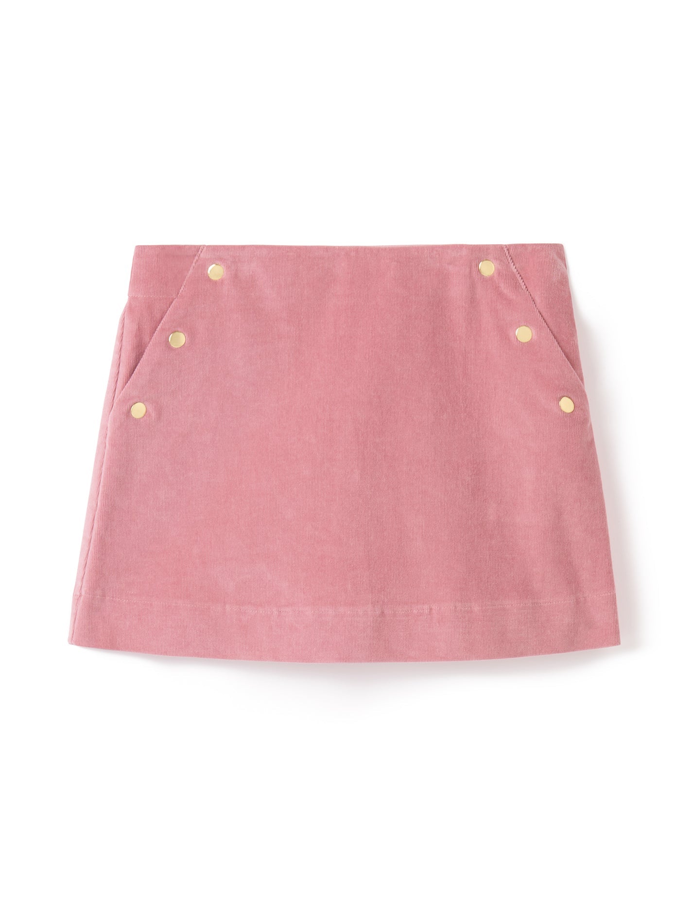 Ornella Girls Button Front Skirt Rose Pink_mannequin