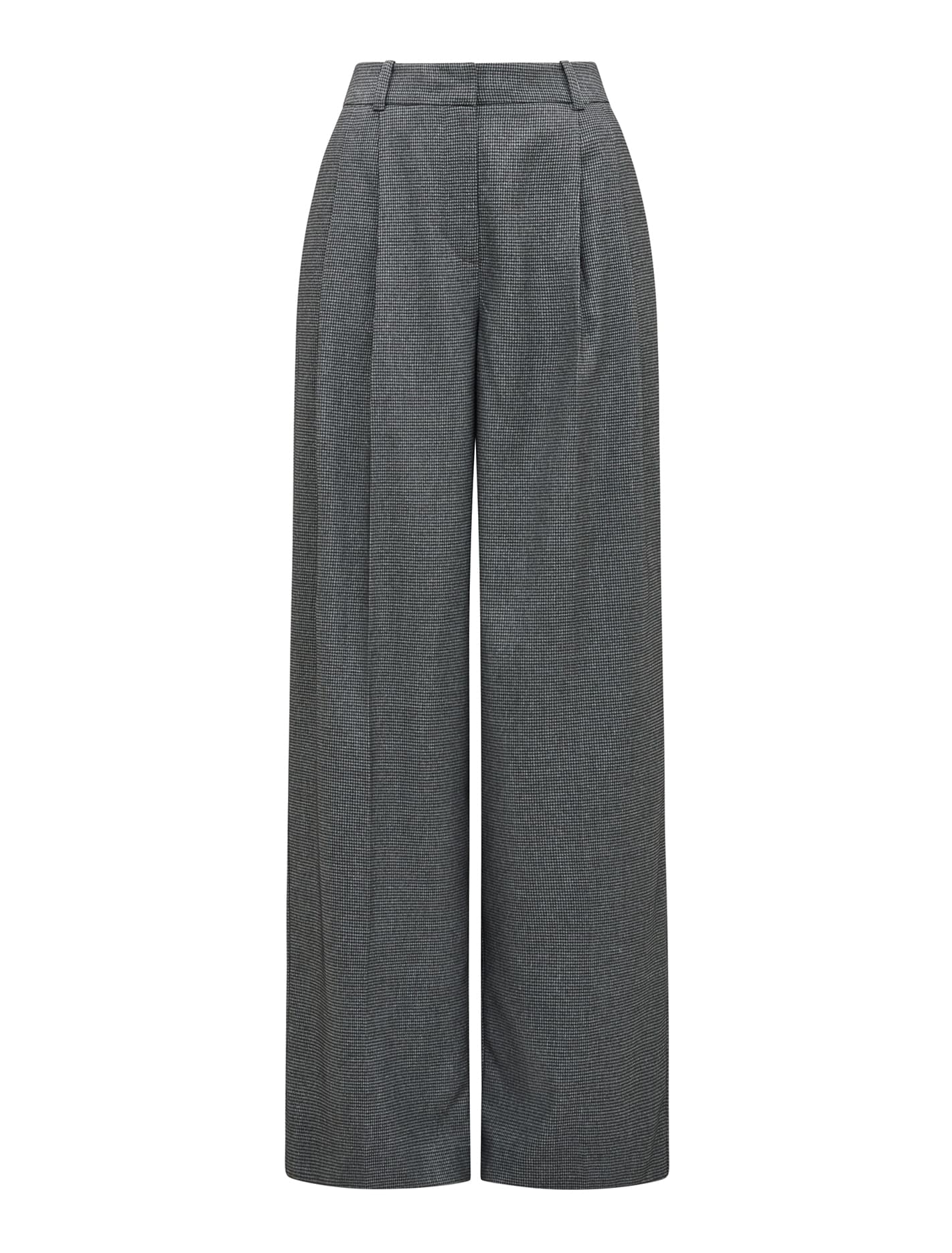 Eden Check Wide-Leg Pants Micro Check_mannequin