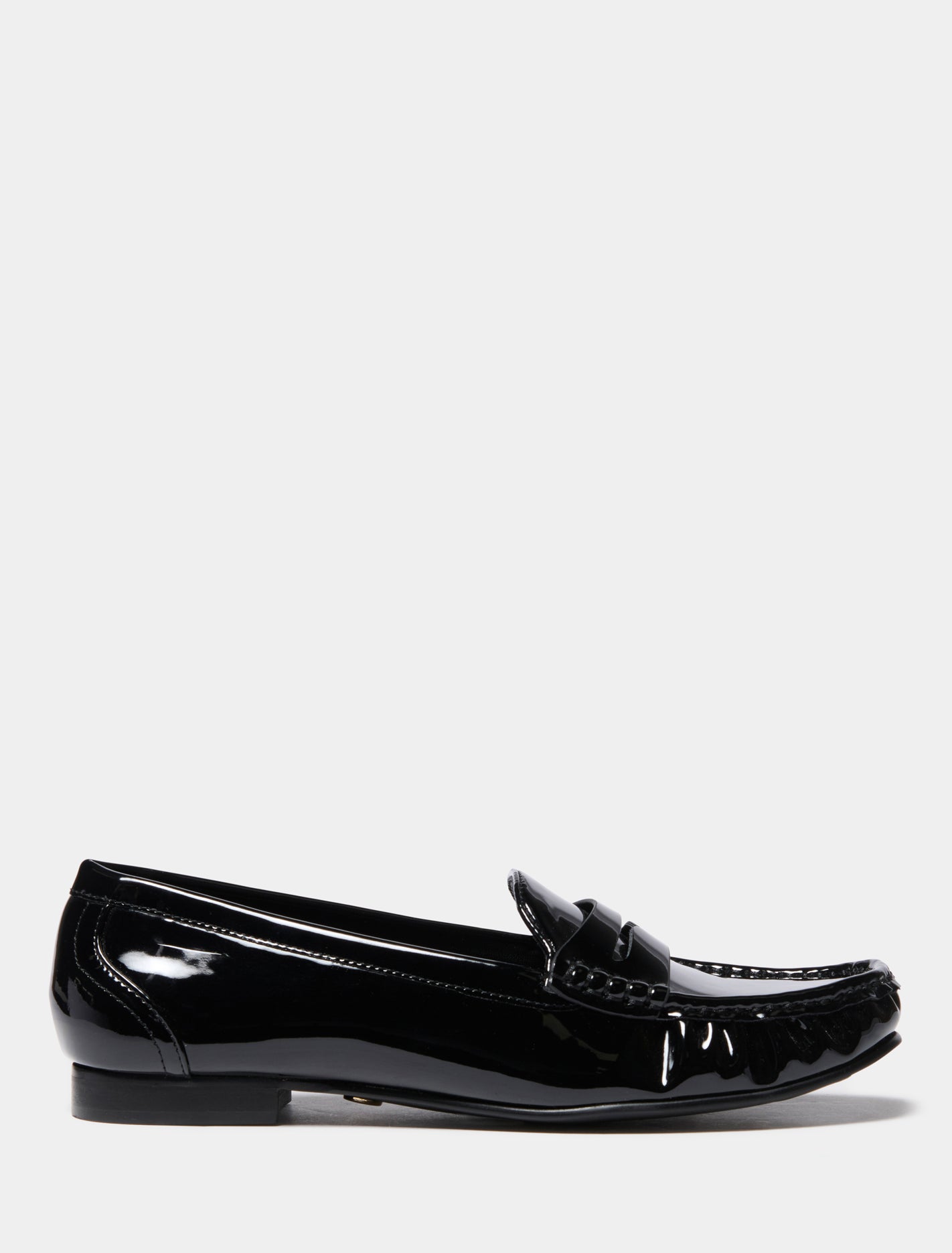 Pheobe Penny Moc Flat Loafers Black_mannequin