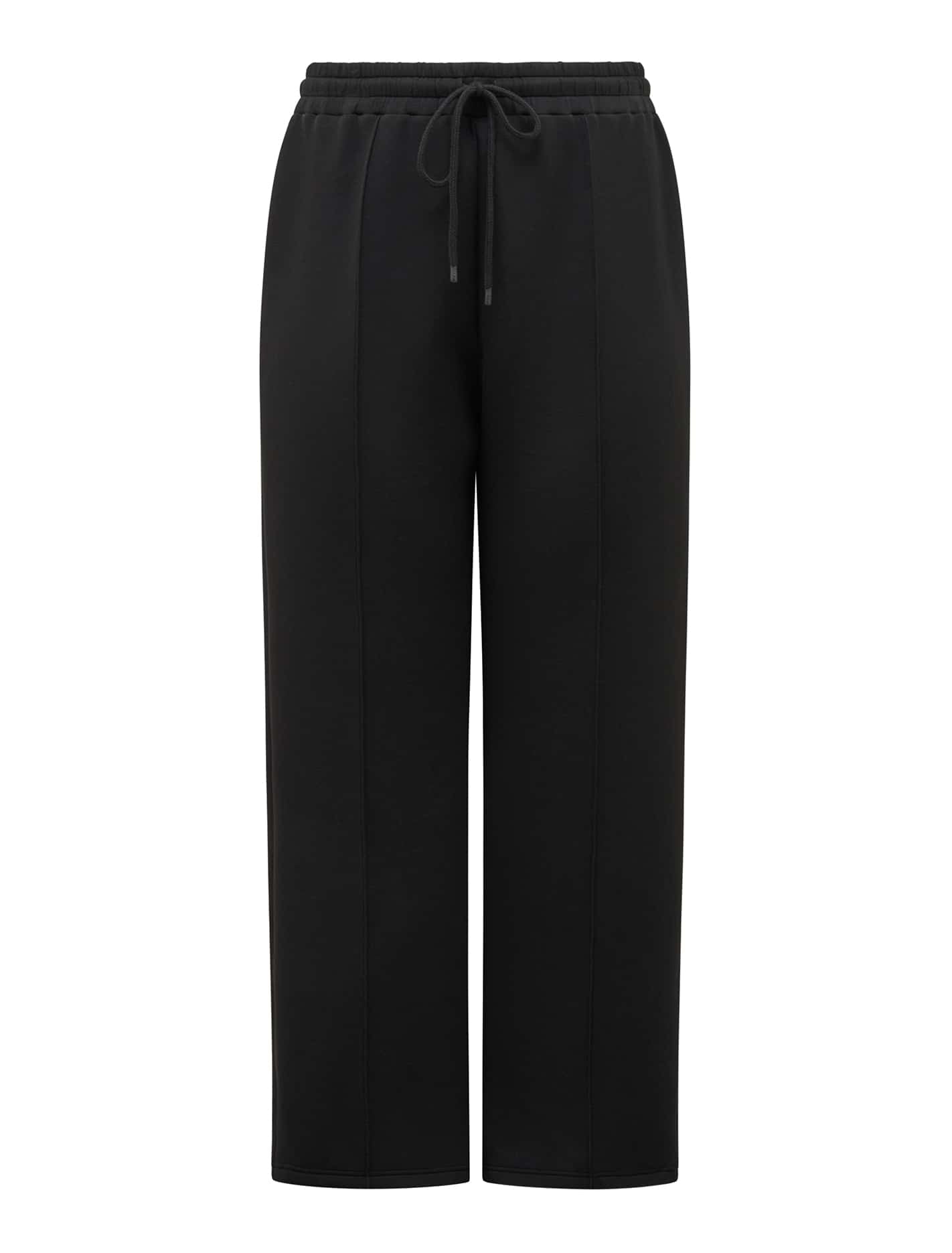 Tiana Curve Wide-Leg Track Pants Black_mannequin