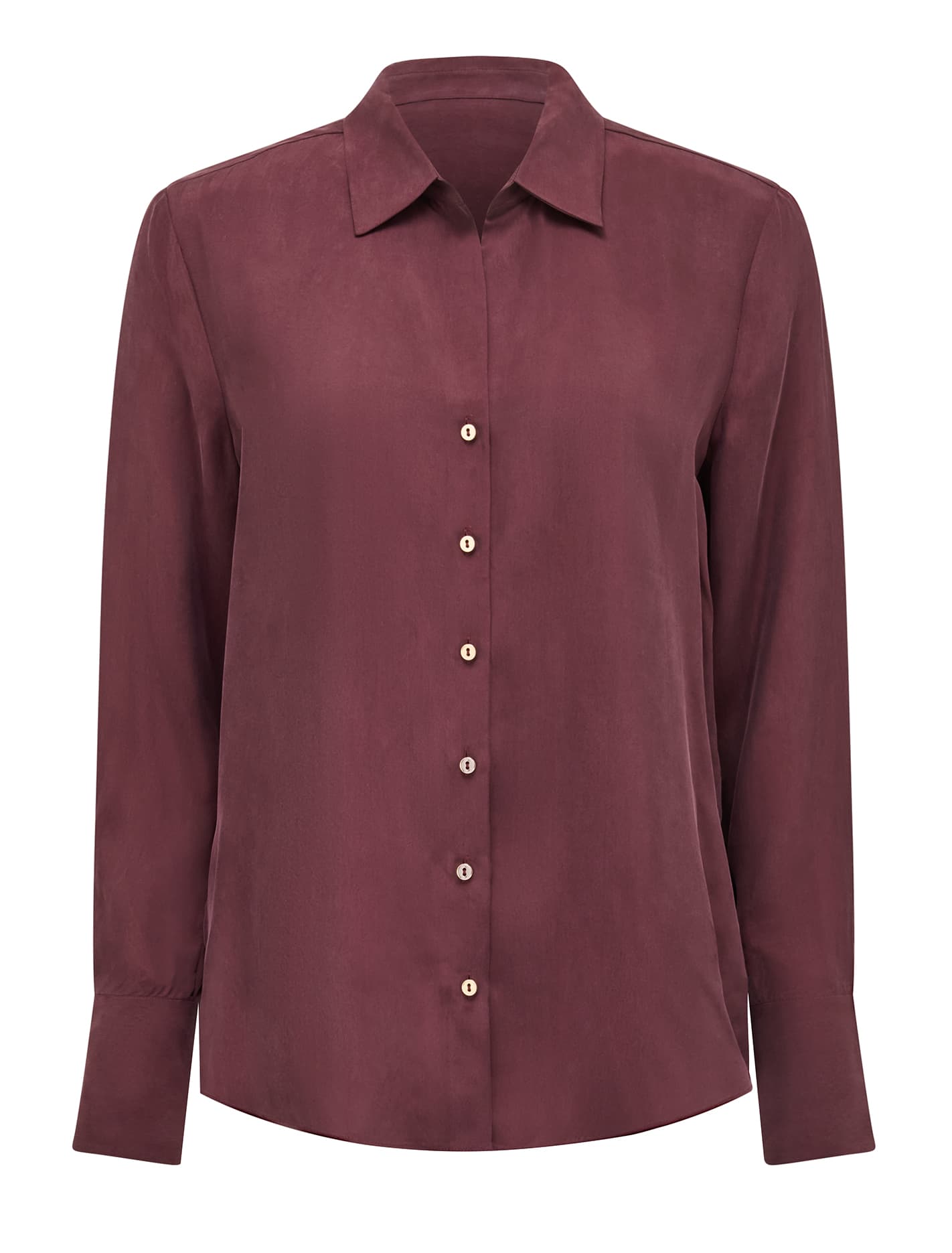 Bonnie Cupro Shirt Elderberry Co-ord_mannequin
