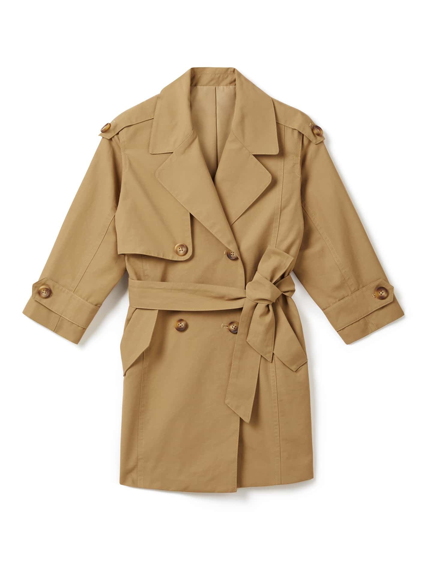 Ilaria Girls Trench French Taupe_mannequin