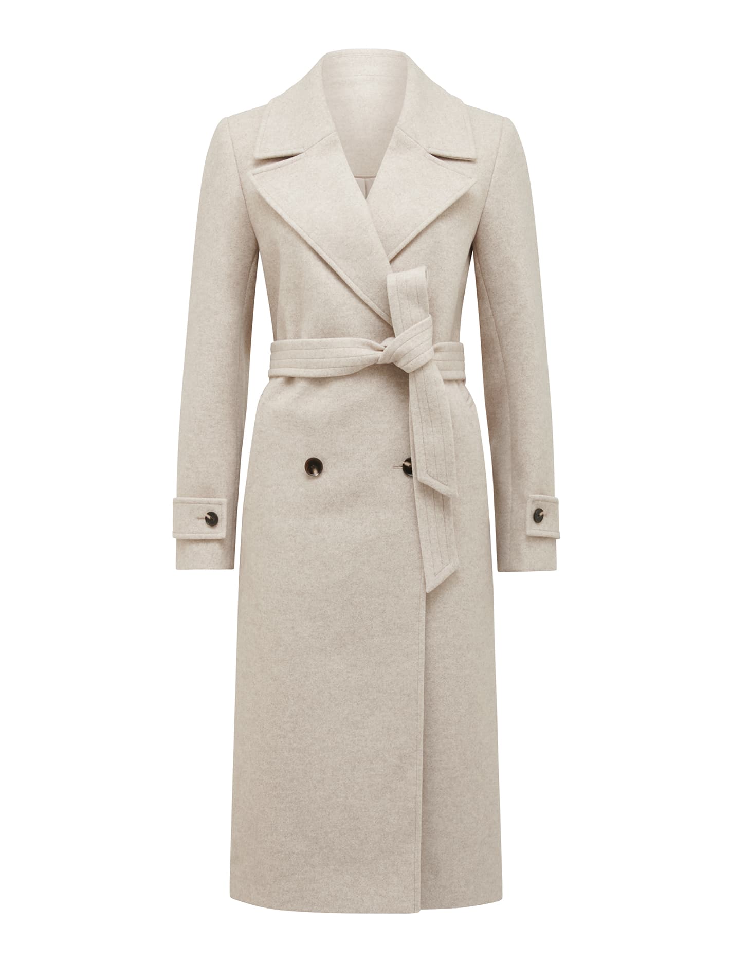 Cara Double Breasted Wrap Coat Mink Marle_mannequin