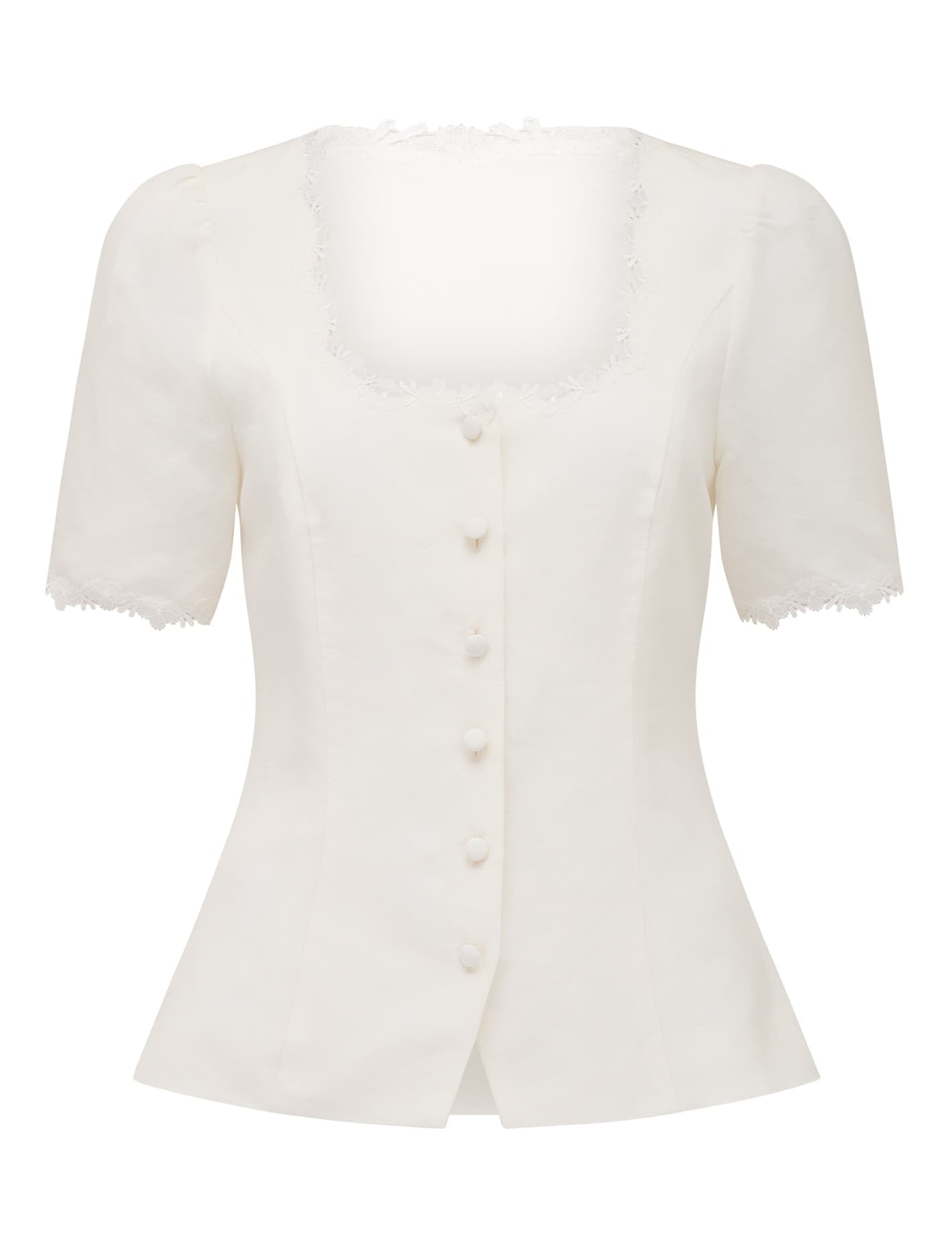 Thea Tailored Top Porcelain_mannequin