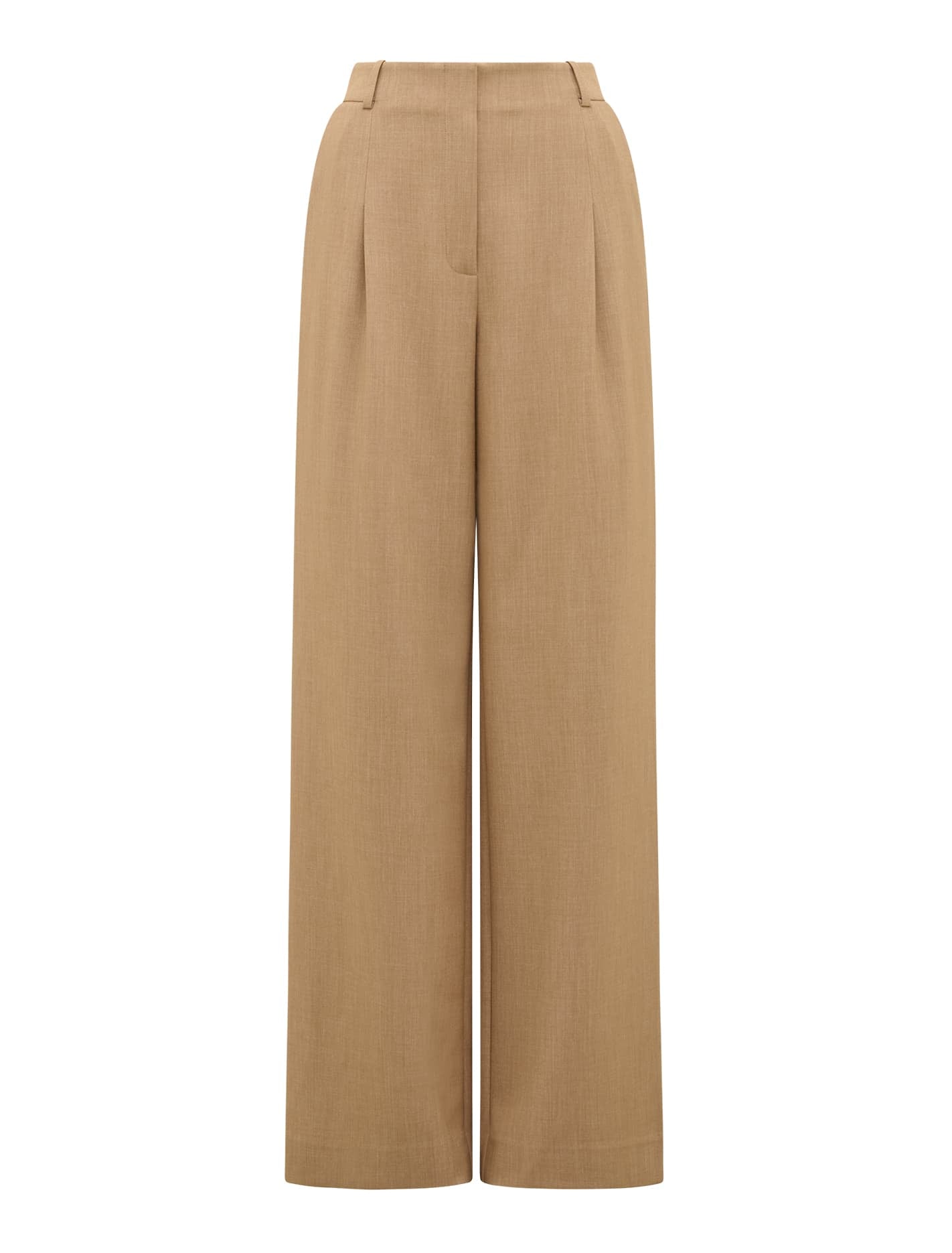 Orion Wide-Leg Pants Camel Suit_mannequin