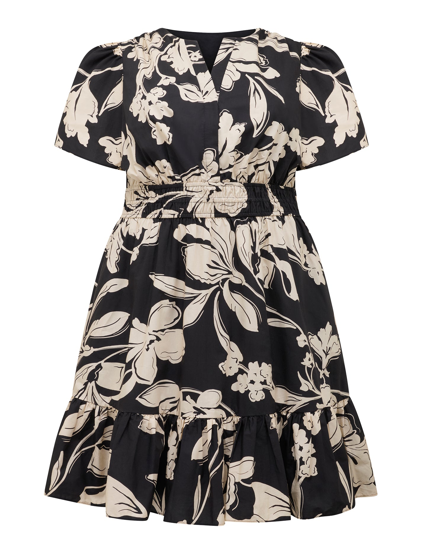 Eleanor Curve Short Sleeve Mini Hyland Floral_mannequin