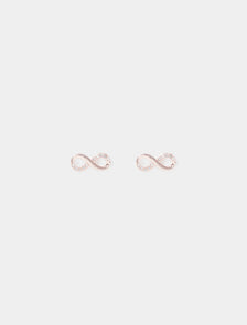 Kayla Infinity Earrings Rose Gold/Crystal_mannequin