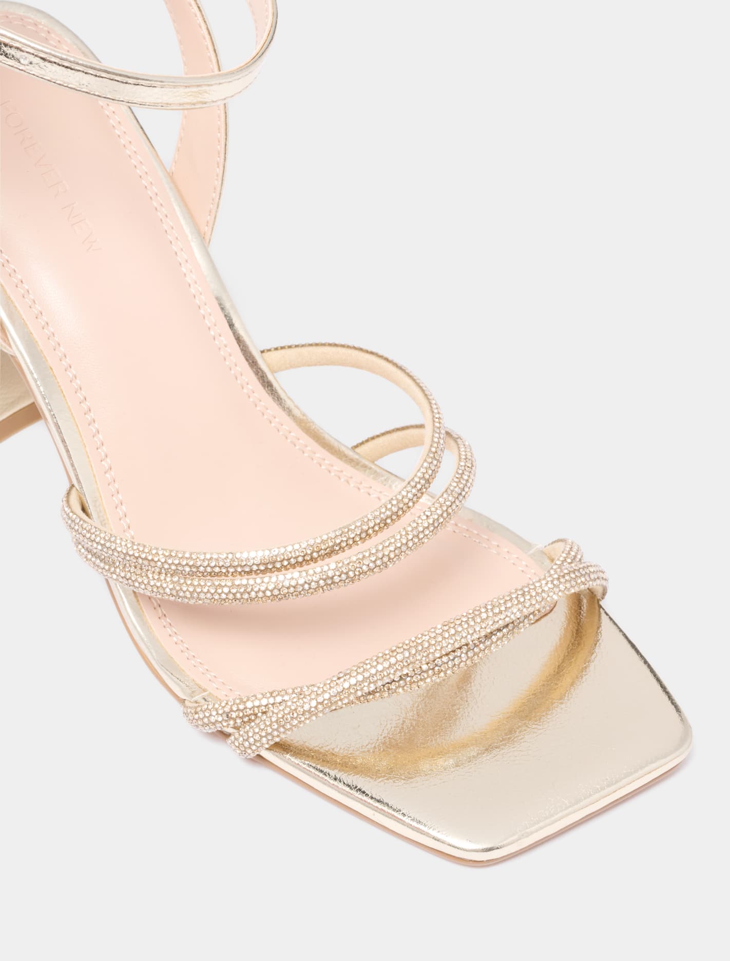 Becky Block Heel Strappy Sandals Gold_mannequin