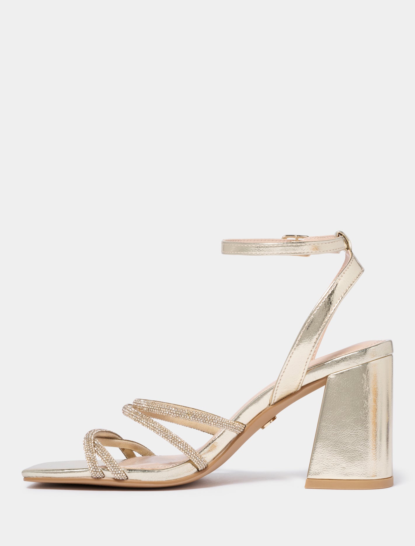 Becky Block Heel Strappy Sandals Gold_mannequin