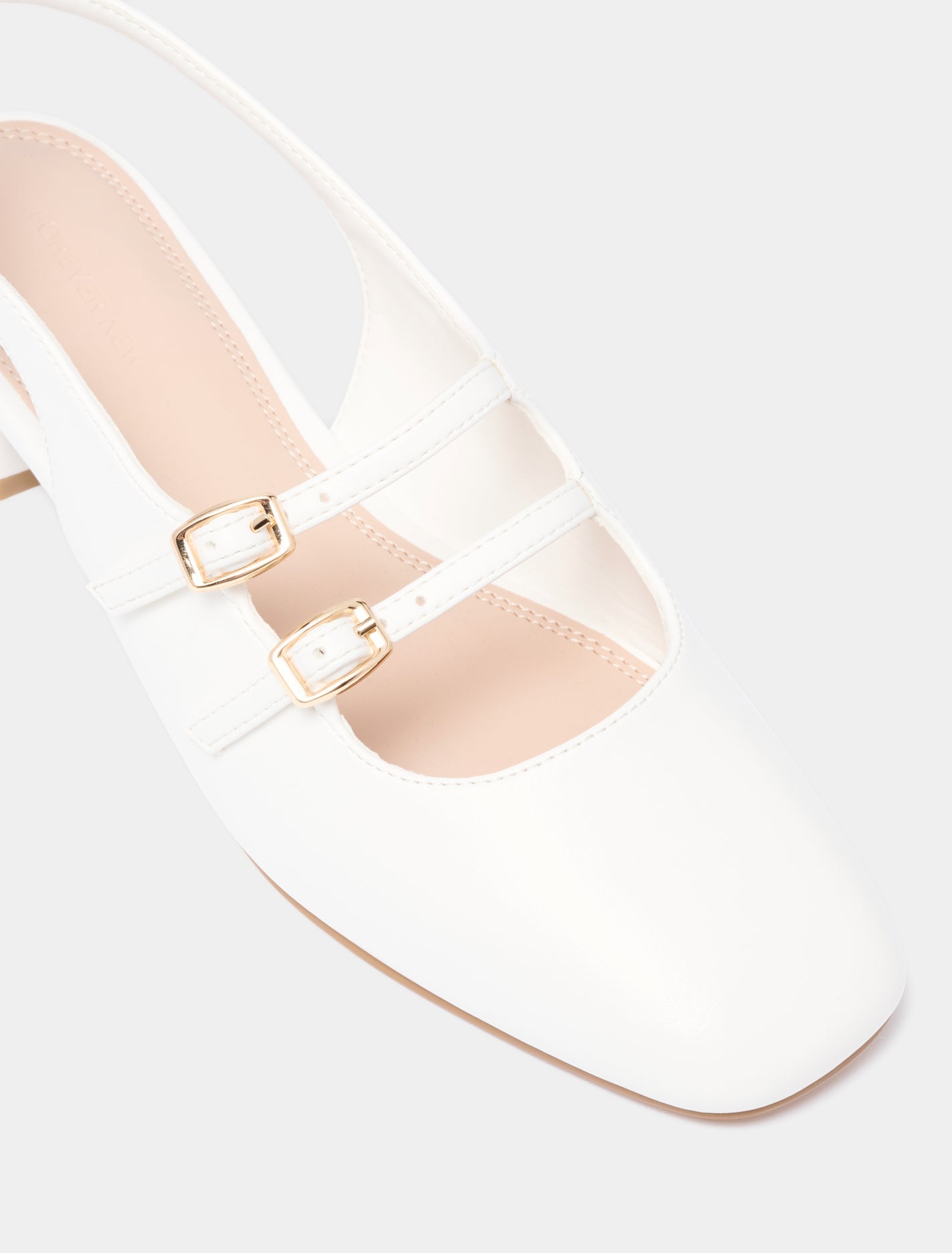 Dahlia Double Strap Mary Jane Heels White_mannequin