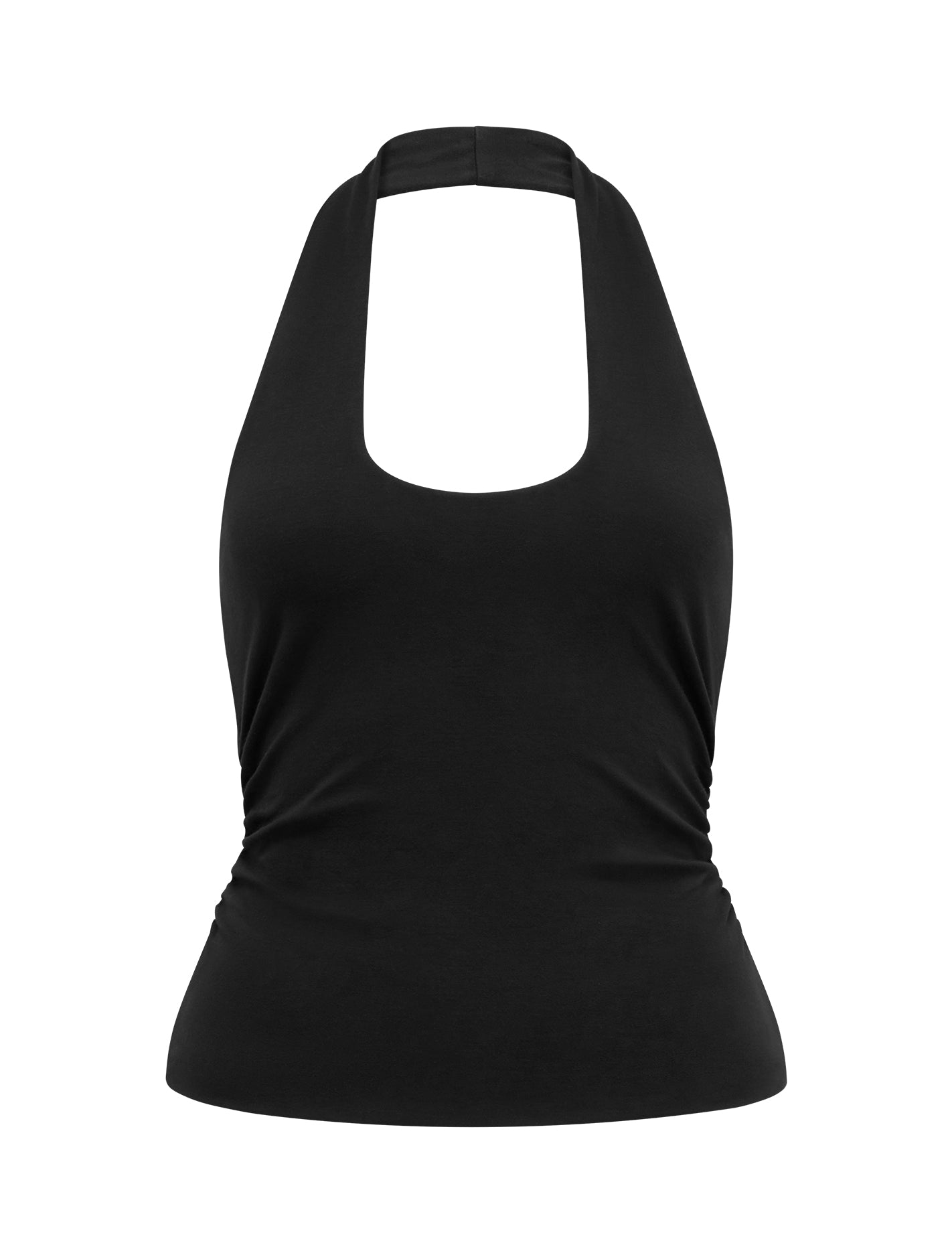 Nicky Halter Neck Top Black_mannequin