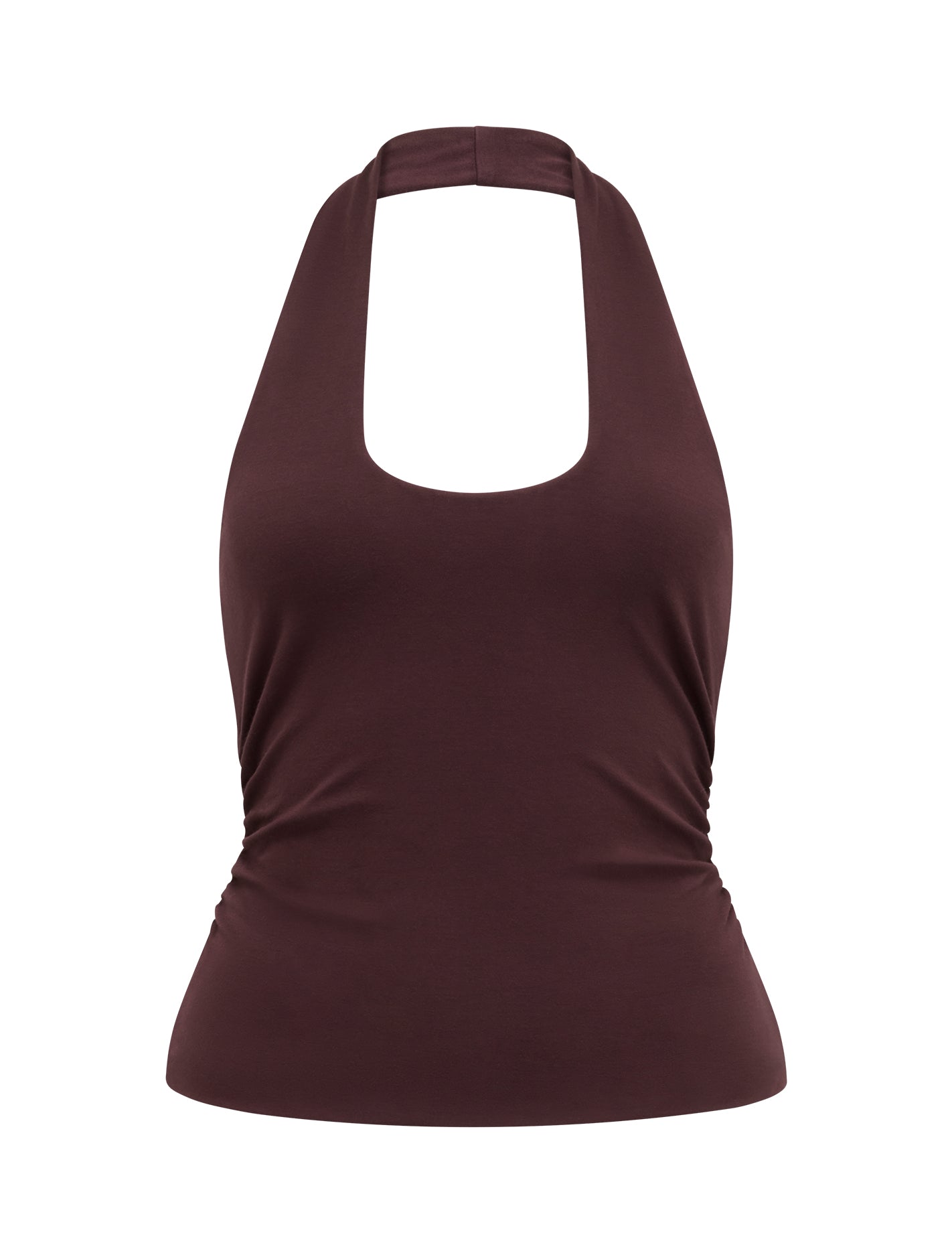 Nicky Halter-Neck Top Cherry Lacquer_mannequin
