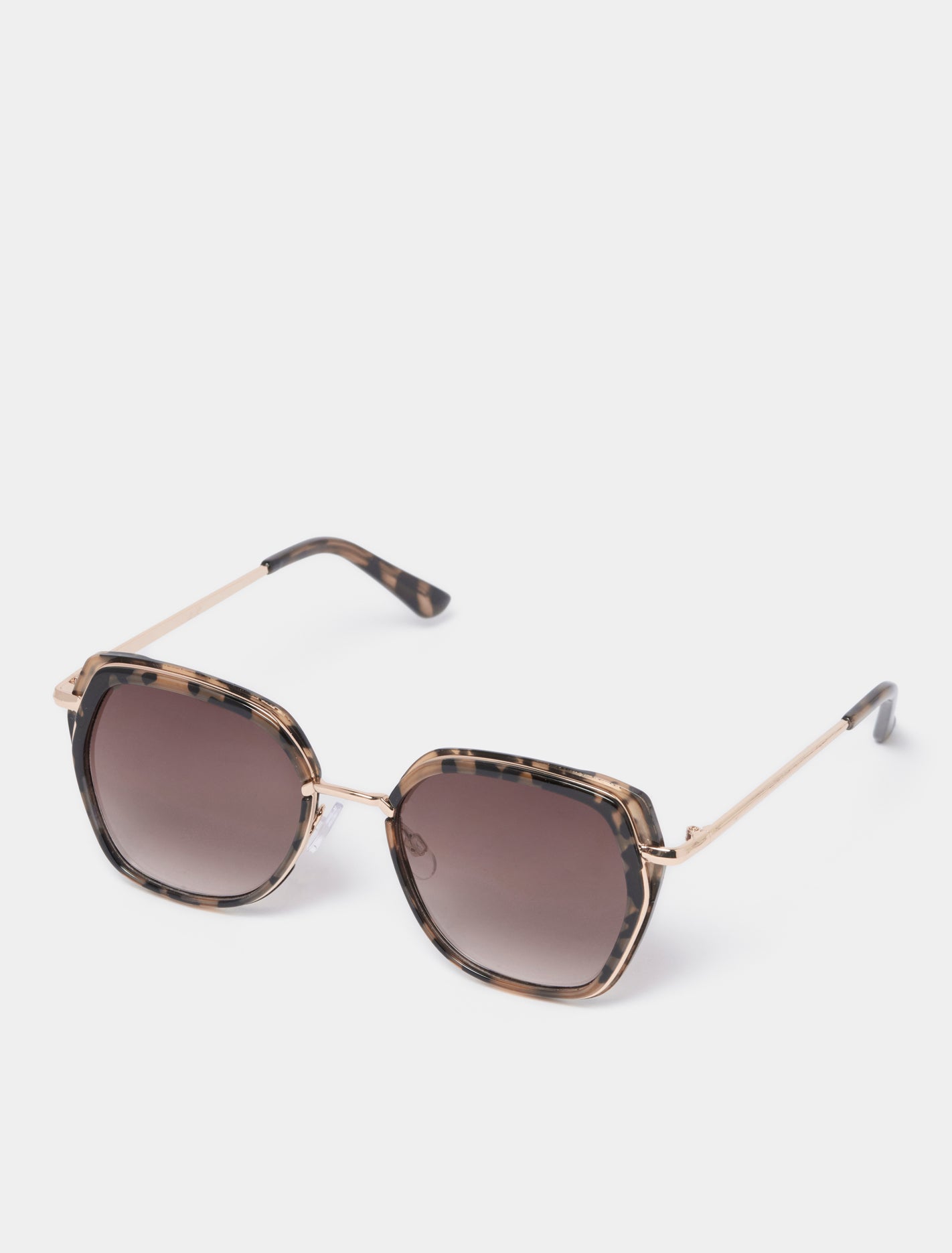 Kennedy Oversized Sunglasses Brown Tort_mannequin