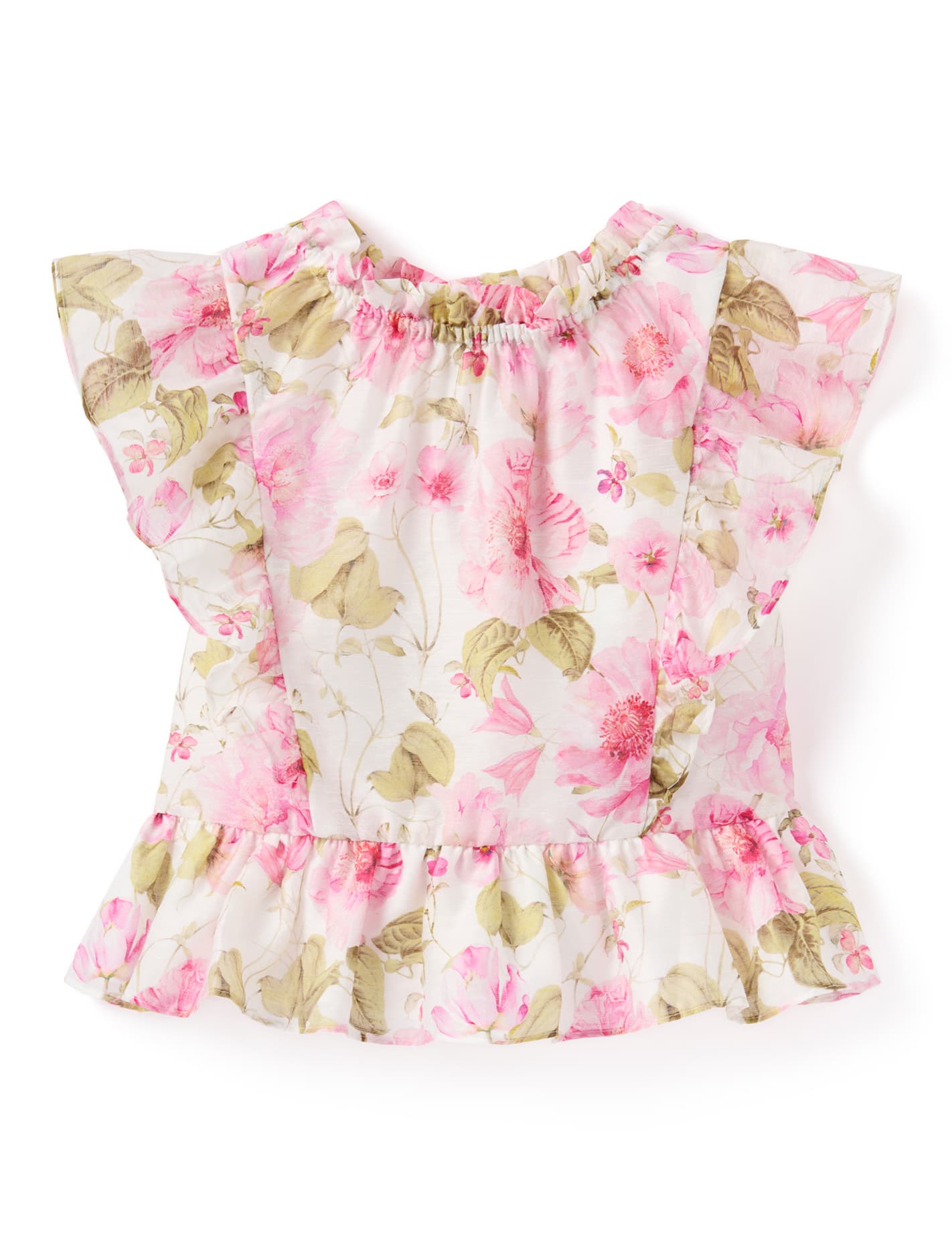 Violetta Girls Peplum Top Layla Botanical_mannequin