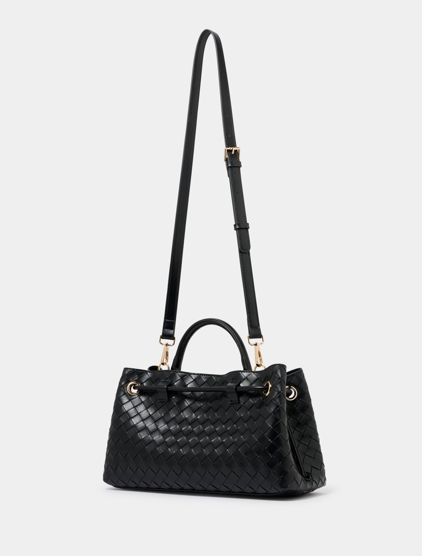 Winslow Weave East West Tote Black_mannequin