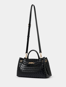 Winslow Weave East West Tote Black_mannequin