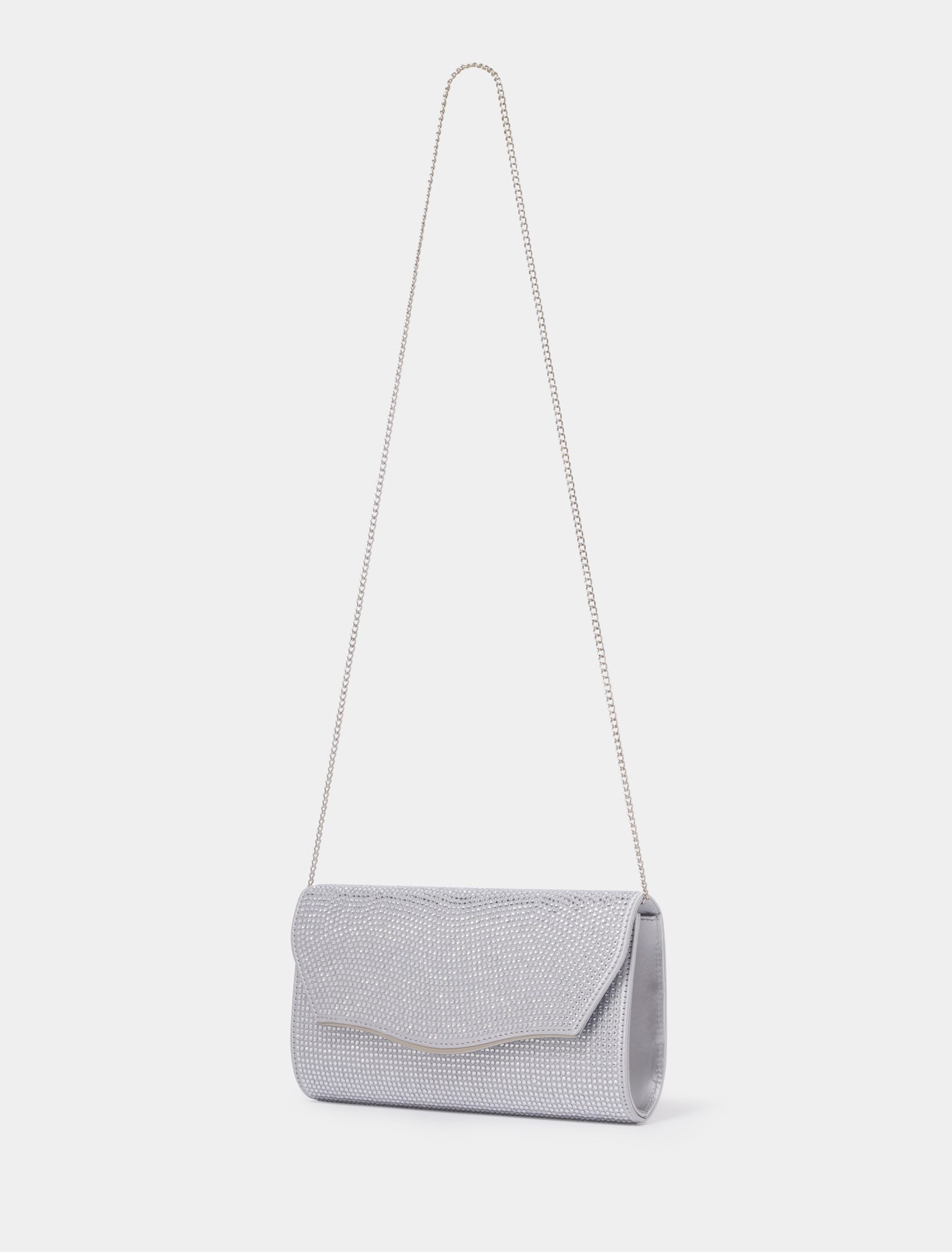 Hillary Heatfix Clutch Silver_mannequin