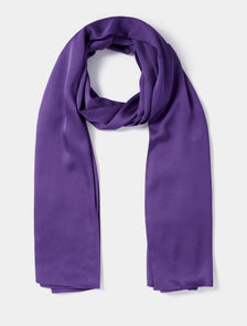 Cara Satin Scarf Royal Purple_mannequin