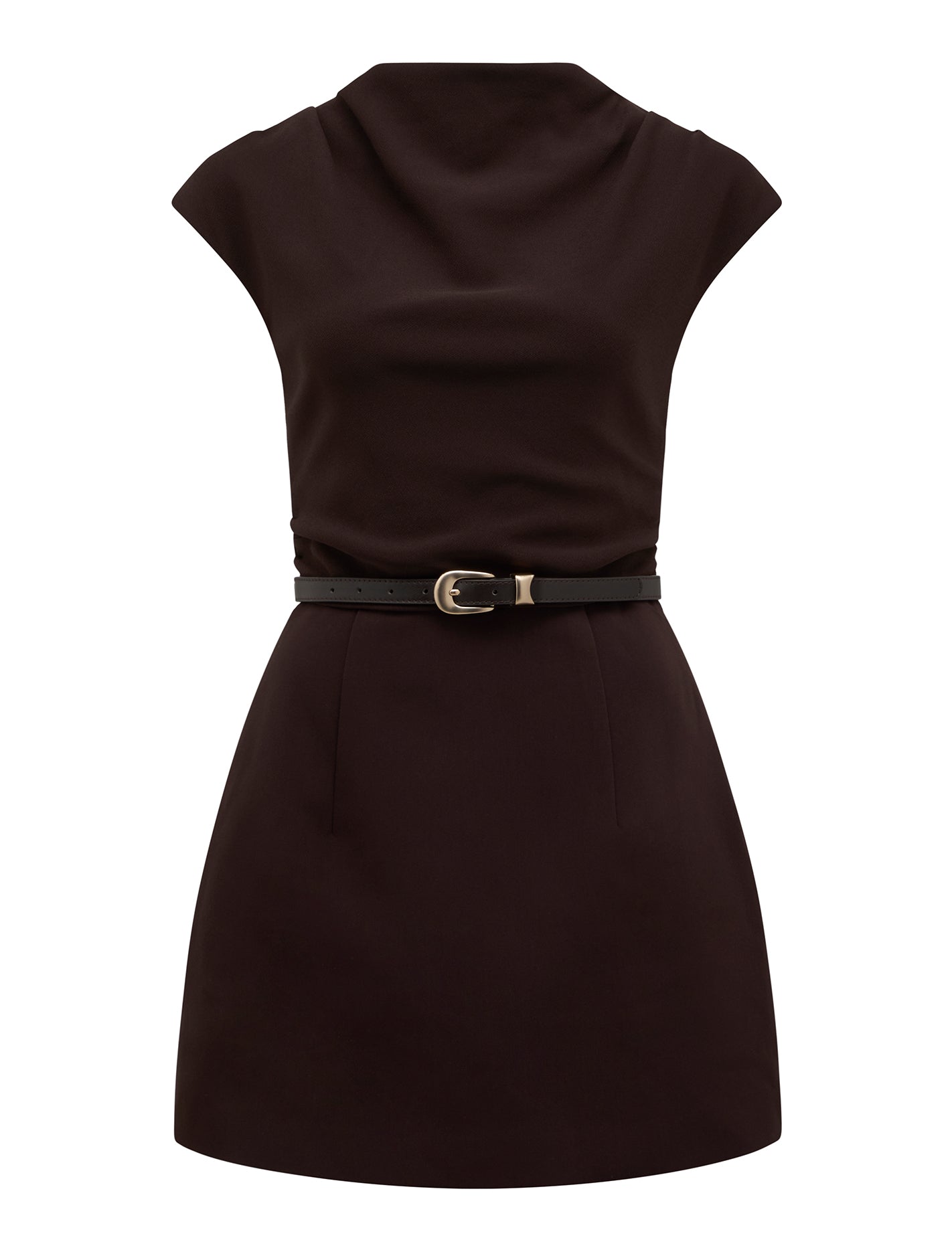 Natalie 2-in-1 Mini Dress Chocolate_mannequin
