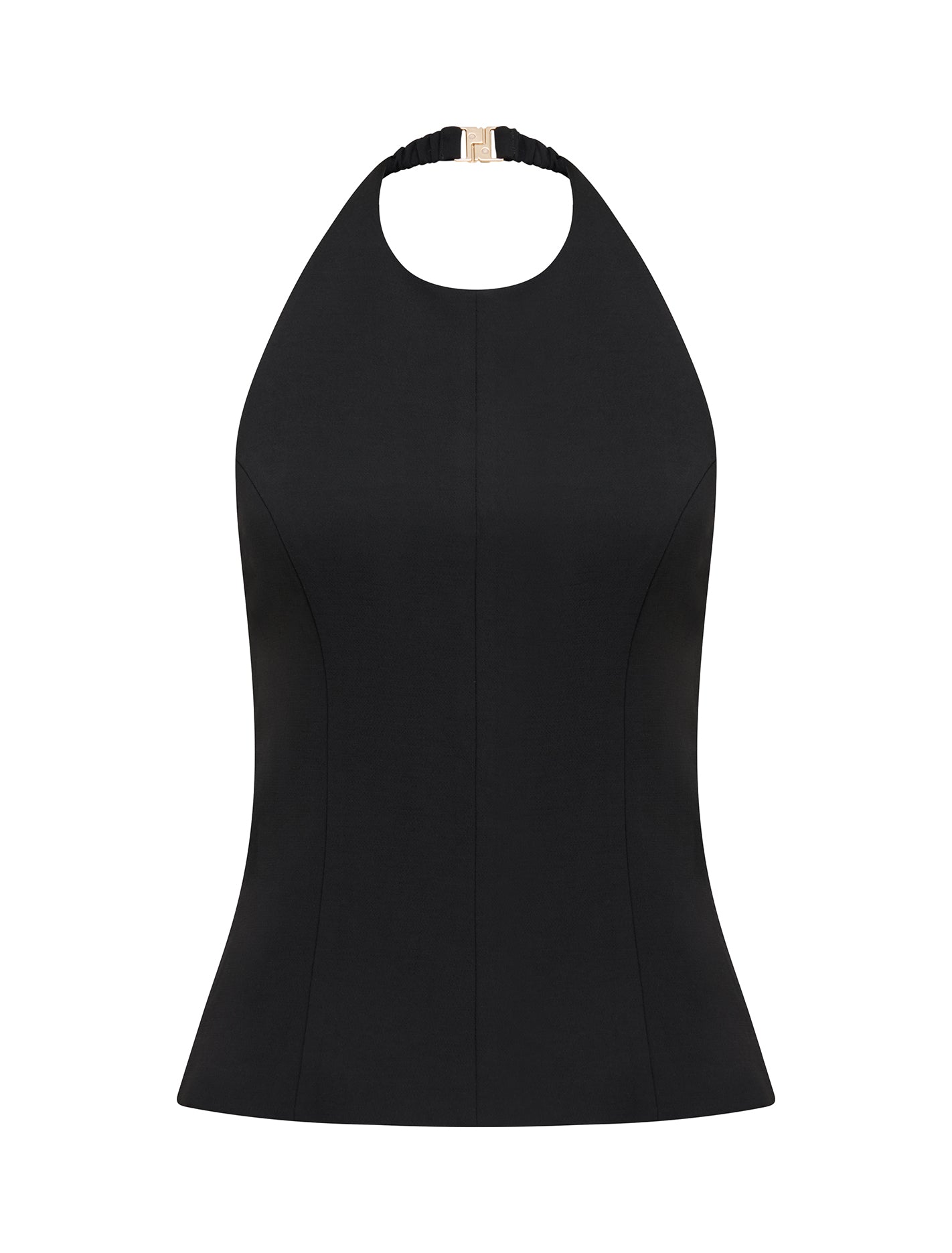 Delaney Halter Top Black_mannequin