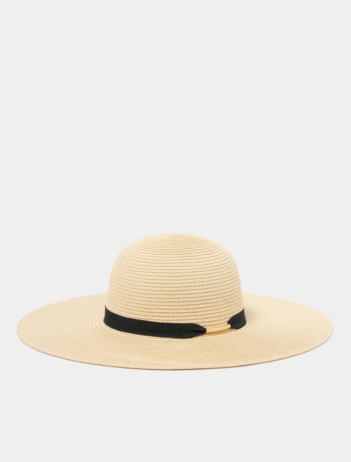 Wendy Wide Brim Gold Detail Hat Natural_mannequin