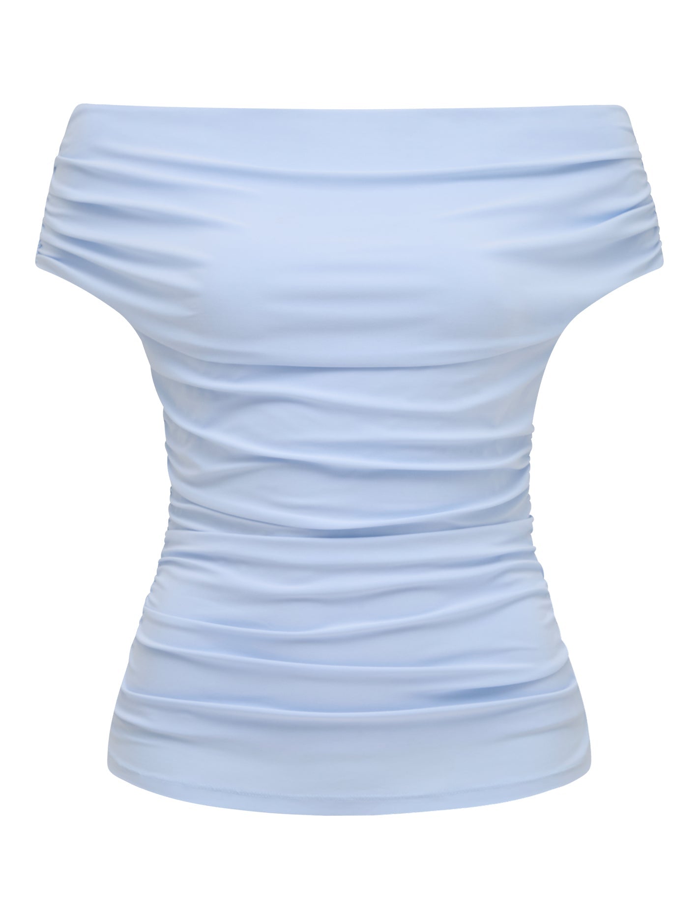 Mimi Off Shoulder Top Sky Blue Co-ord_mannequin