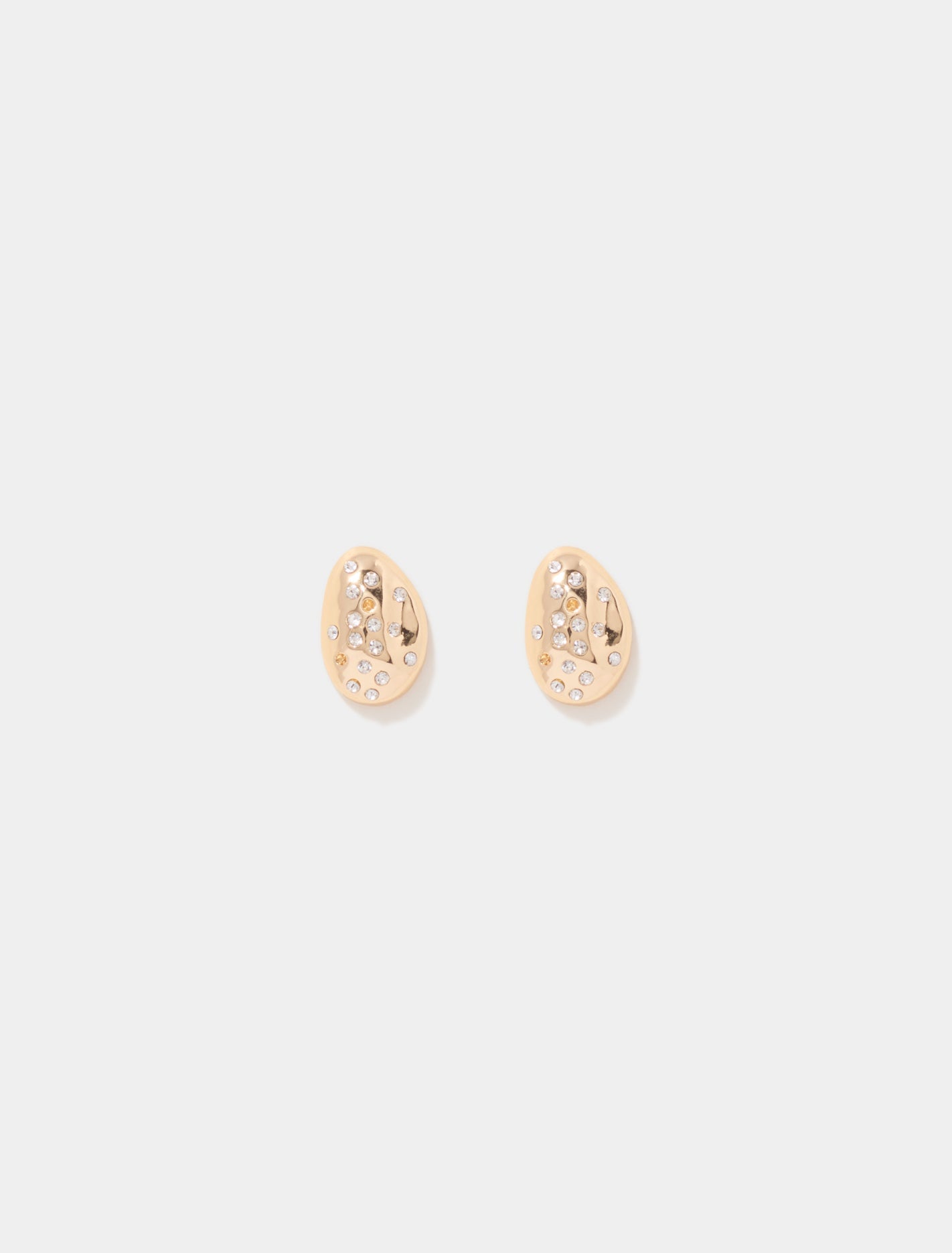 Natalie Stone Droplet Earrings Gold/Crystal_mannequin