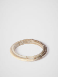Skylar Acrylic Bangle Ivory_mannequin