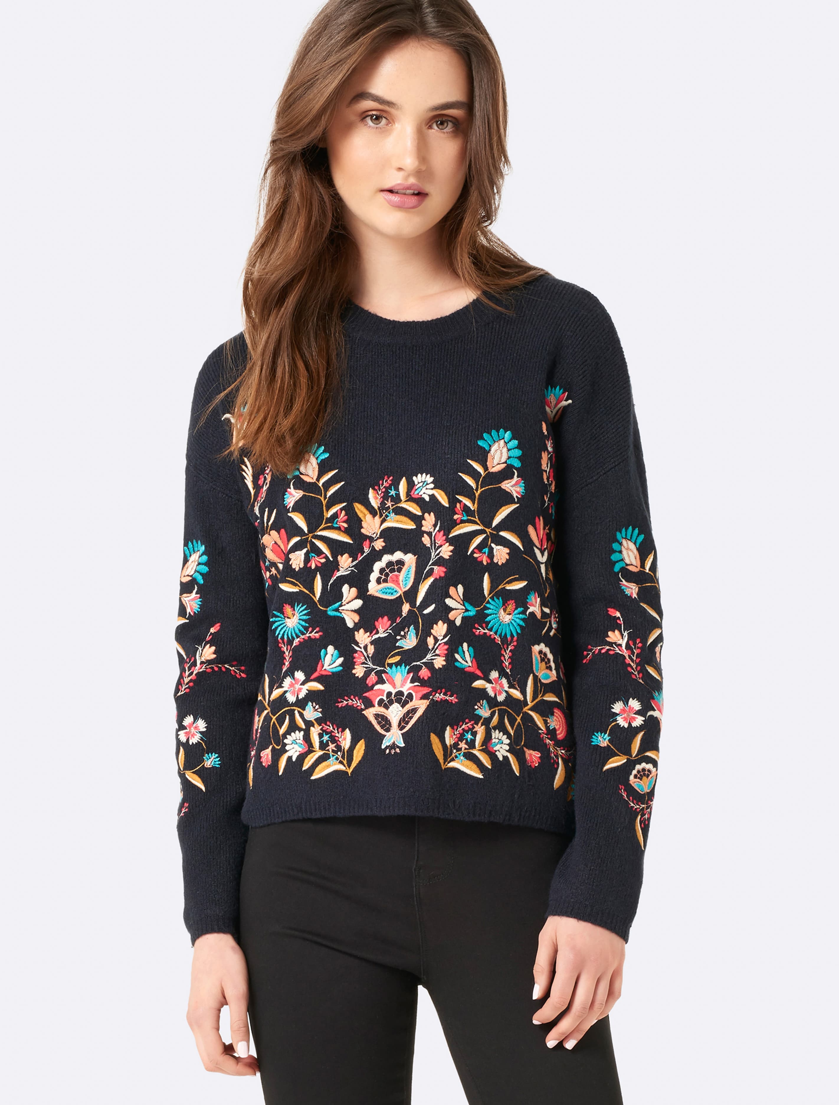 Bronte Embroidered Jumper Navy