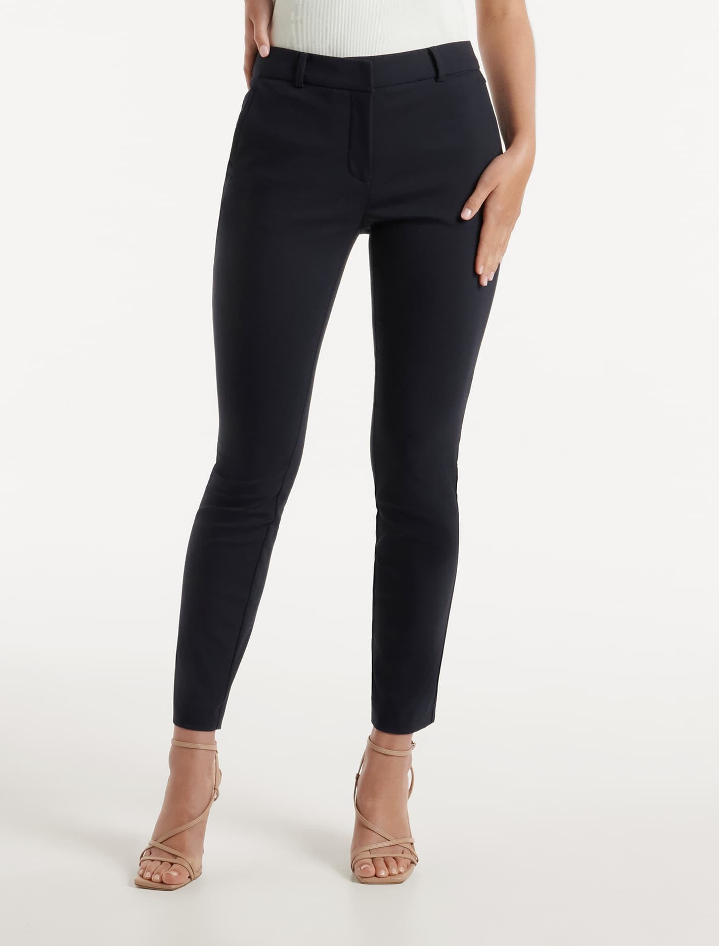 Faye Full Length Slim Pants Navy